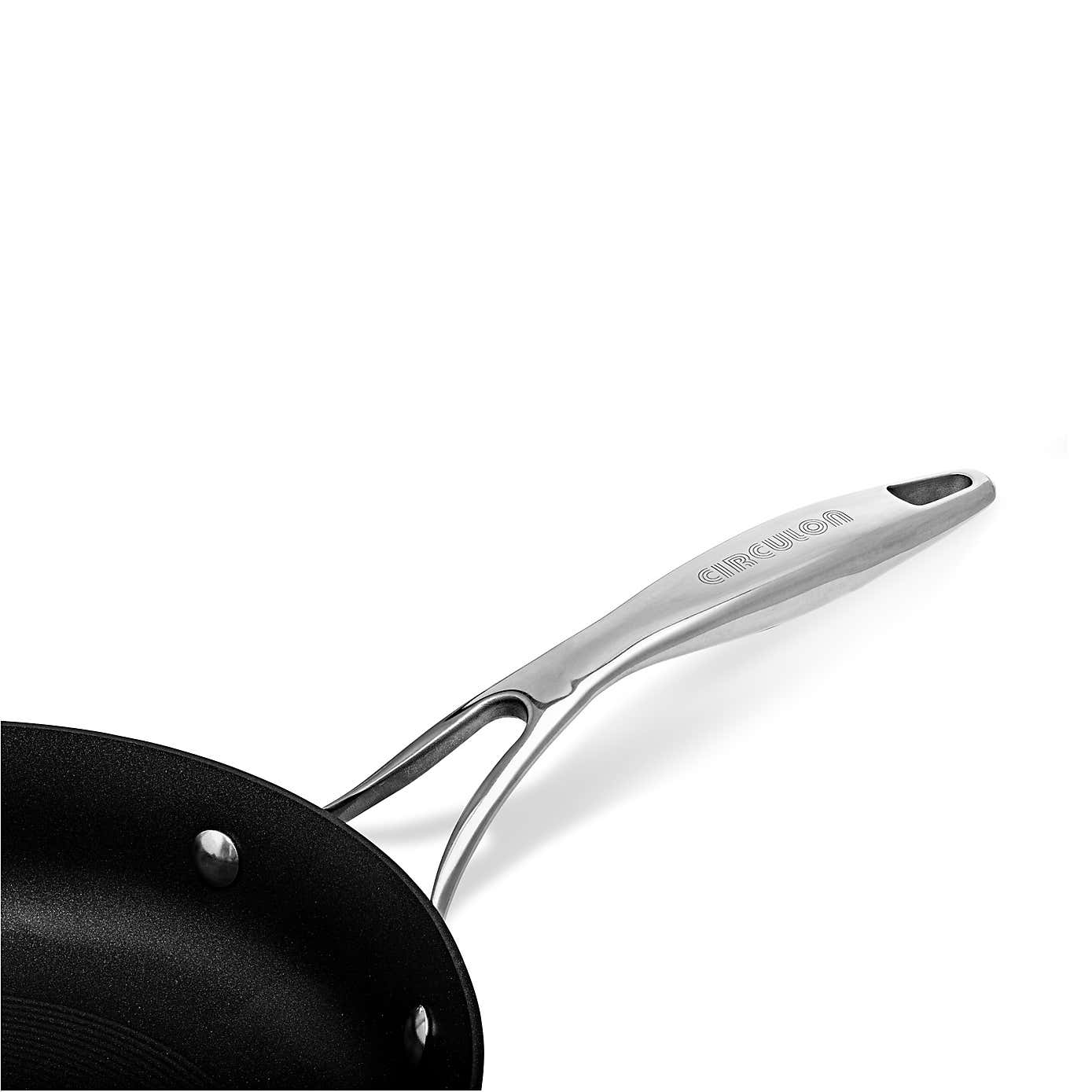 Circulon Style Non-Stick Hard Anodised Aluminium Open Skillet Pan, 28cm