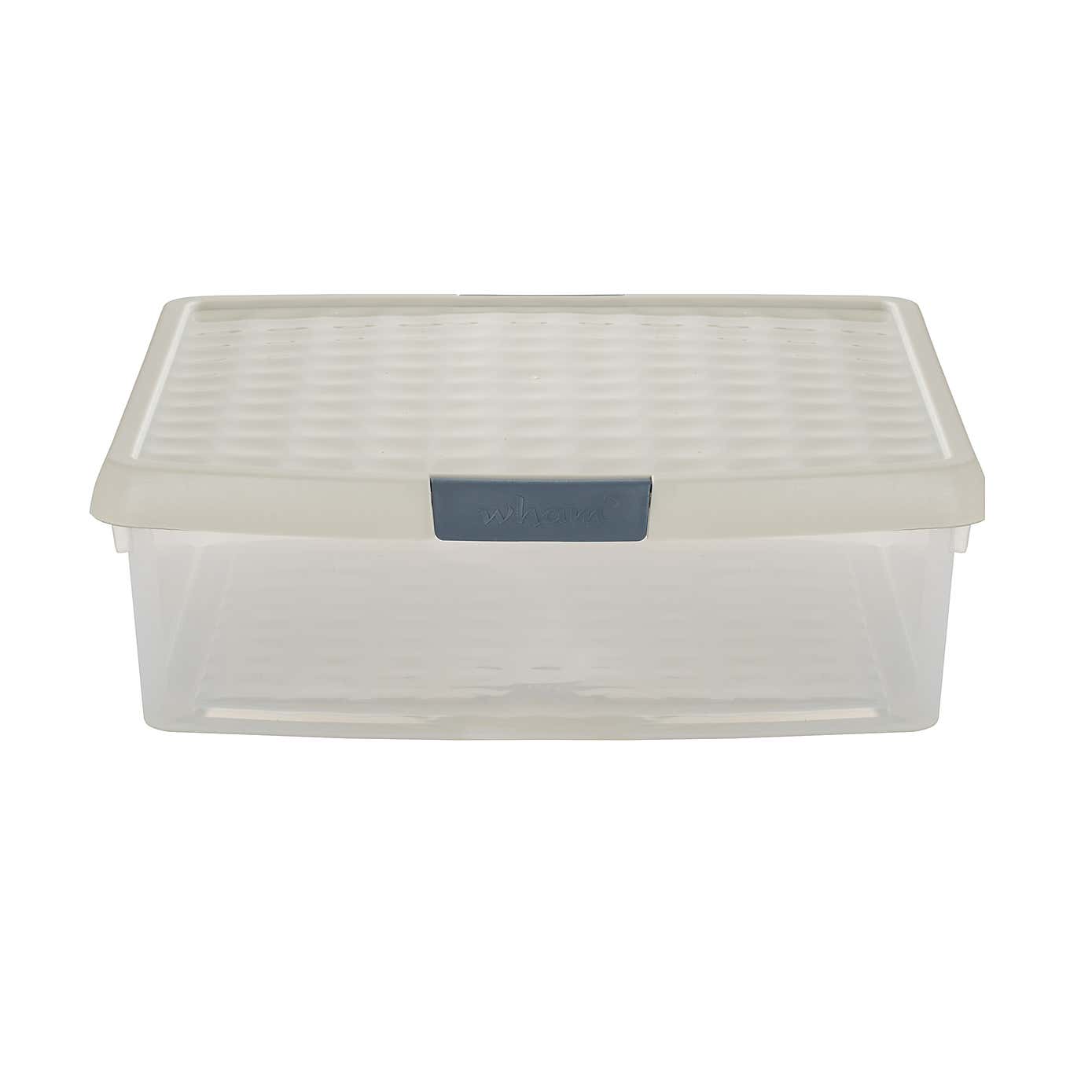 Wham Clip Pack of 4 Square Storage Boxes With Lids