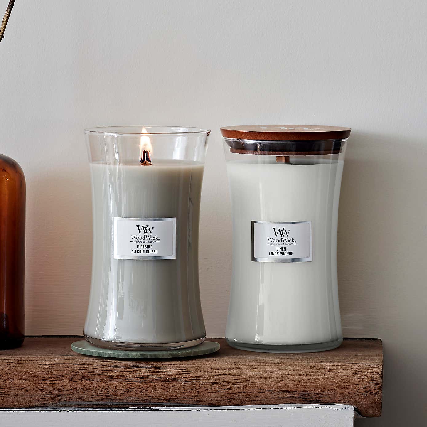 Woodwick Fireside Large Hourglass Candle