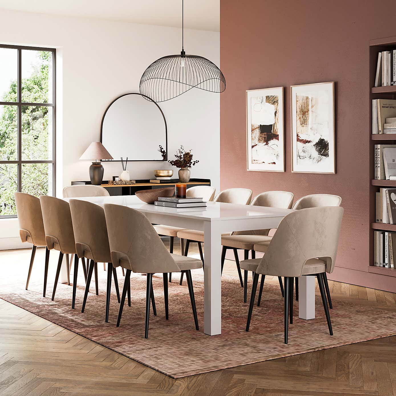 Harlington 8-10 Seater Extendable Dining Table