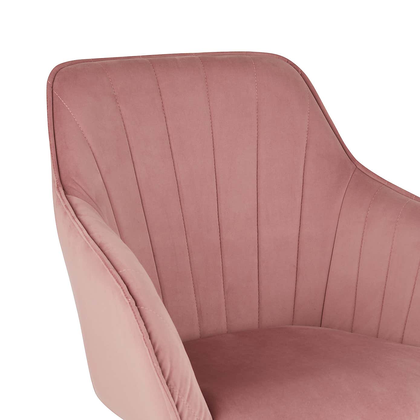 Connie Pleated Velvet Office Chair