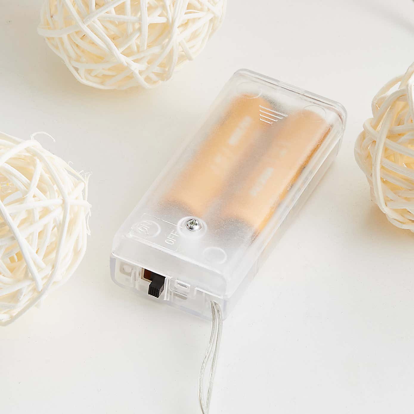 Rattan Ball LED String Lights