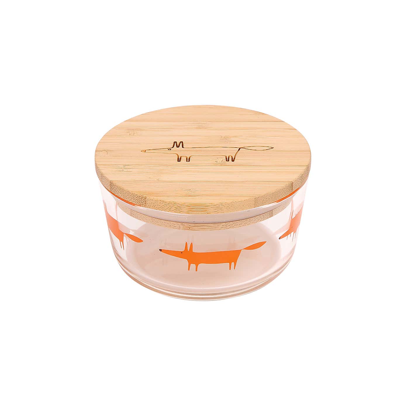 Scion Dexam Mr Fox Small Round Glass Ramekin, 236ml