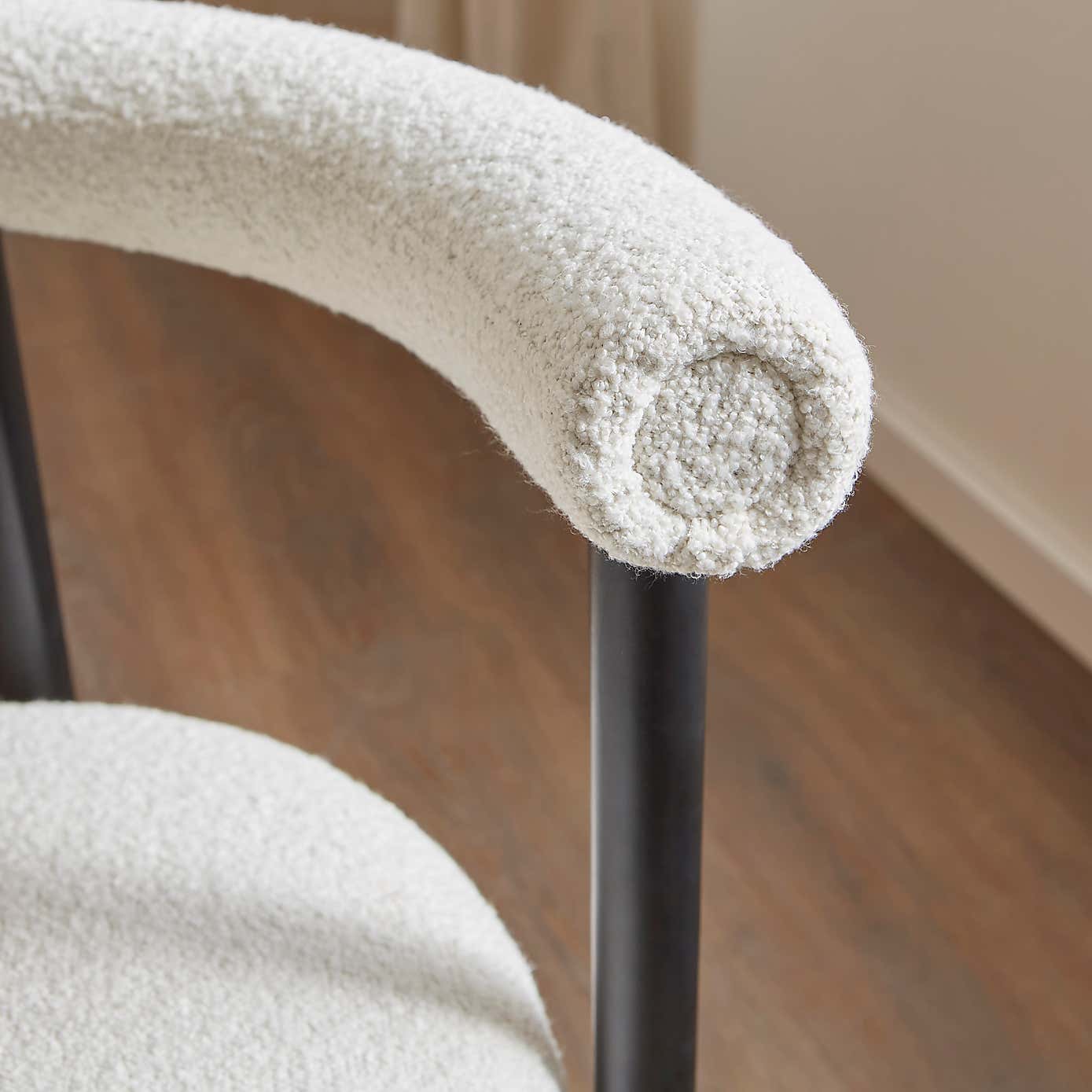 Violeta Dining Chair, Boucle