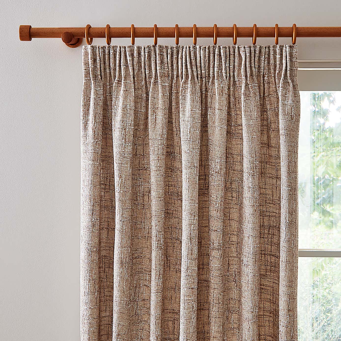 Cohen Unlined Pencil Pleat Curtains