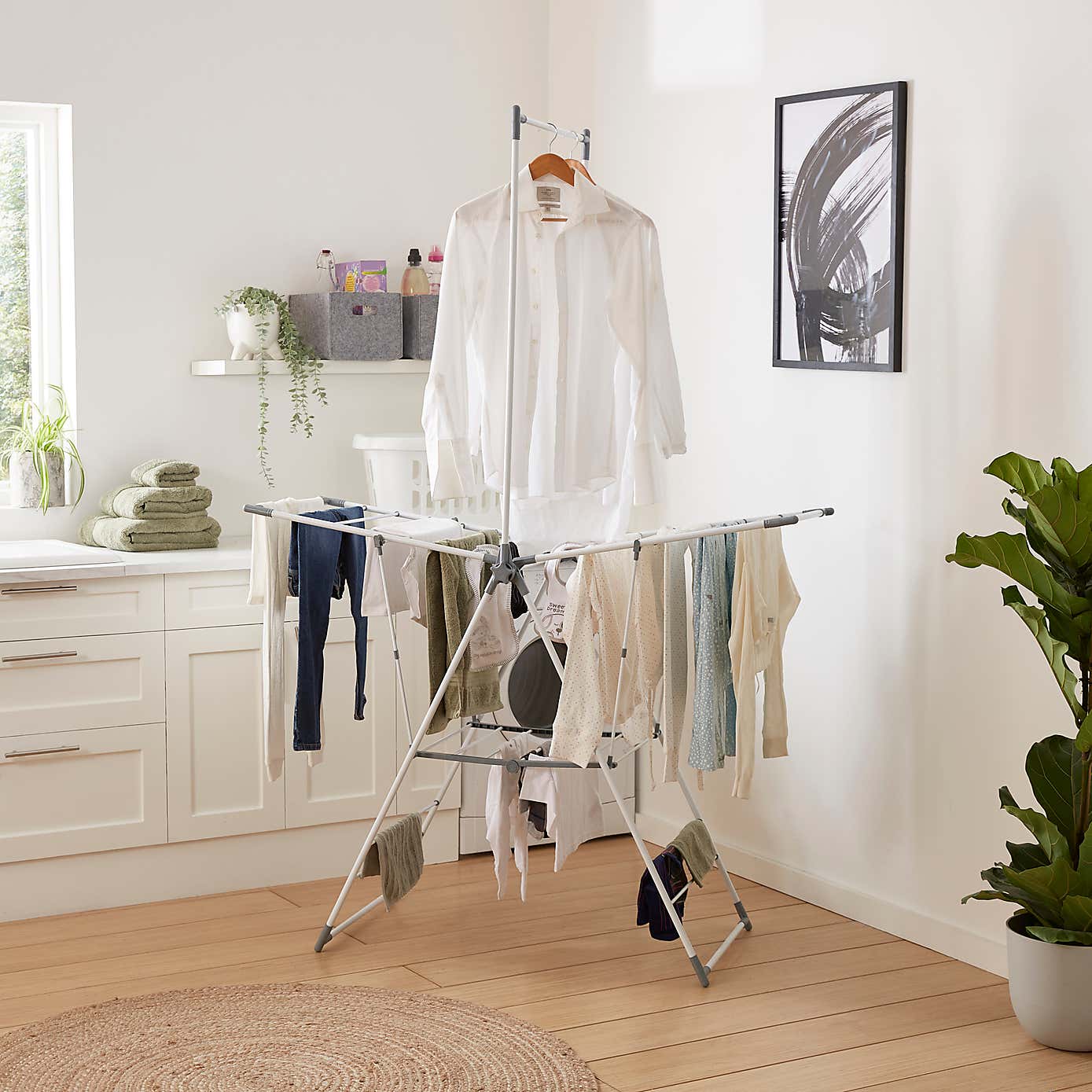 20m X Wing Airer with Hanging Space