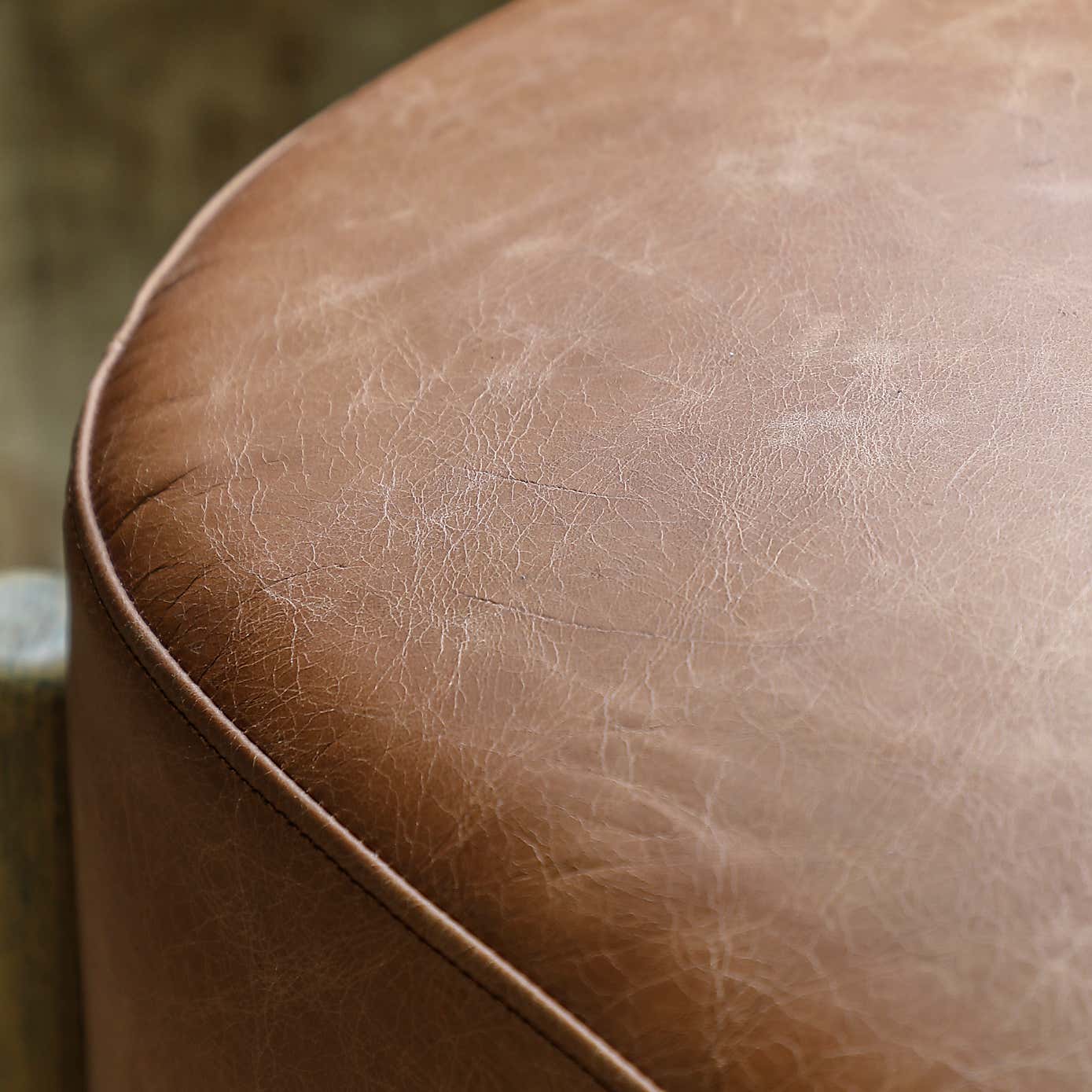 Belmont Footstool, Leather
