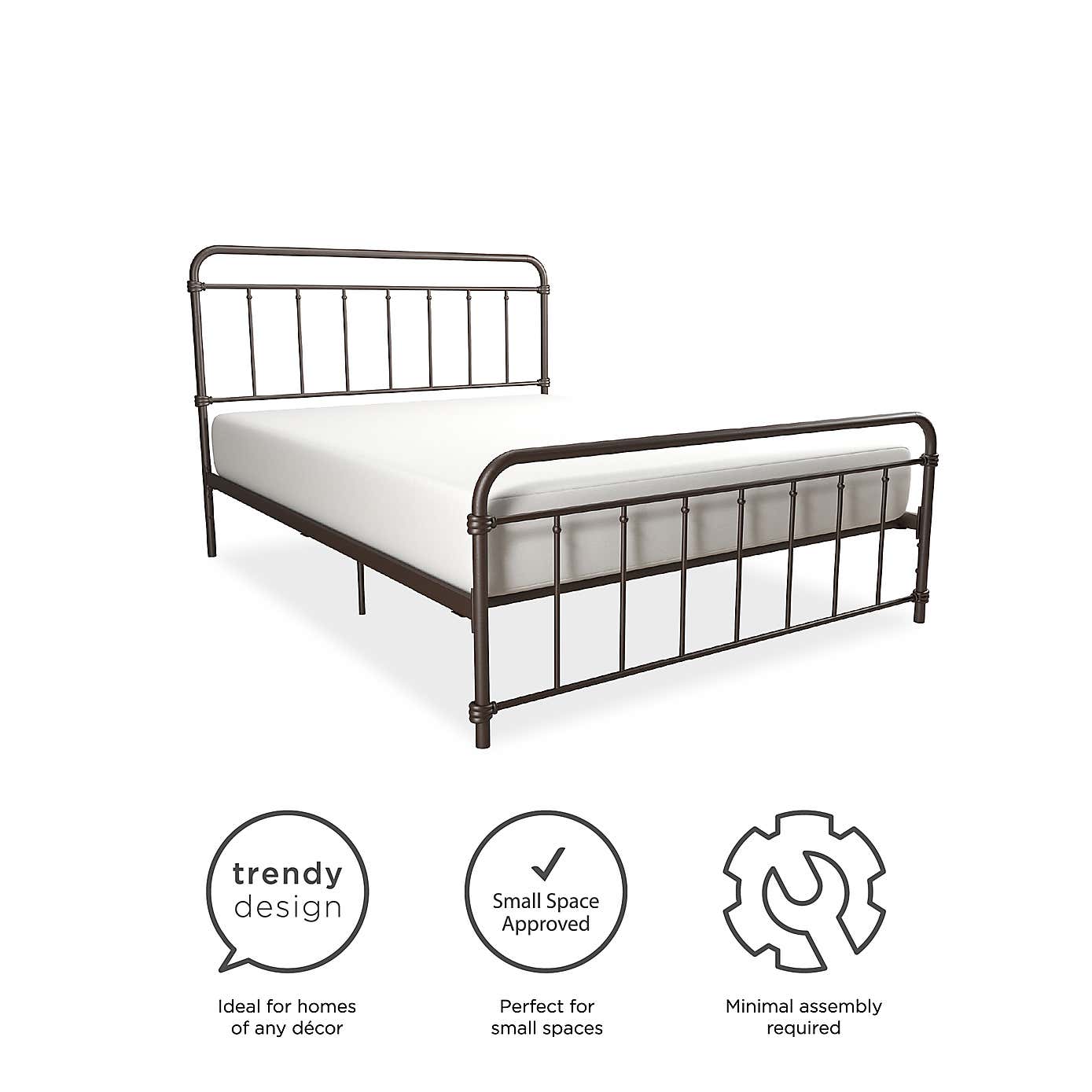 Dorel Home Wallace Metal Bed