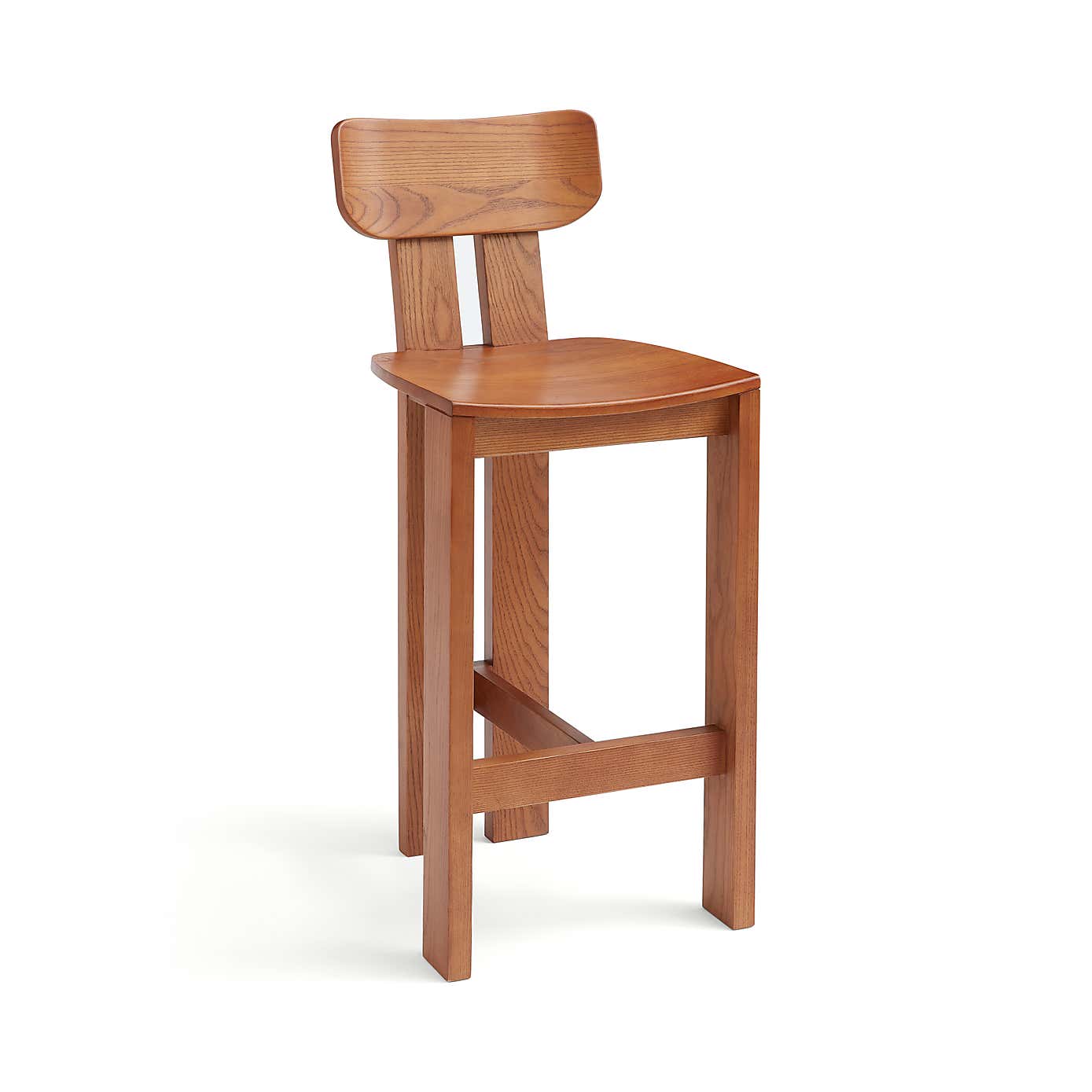 Cairo Stained Ash Counter Height Bar Stool