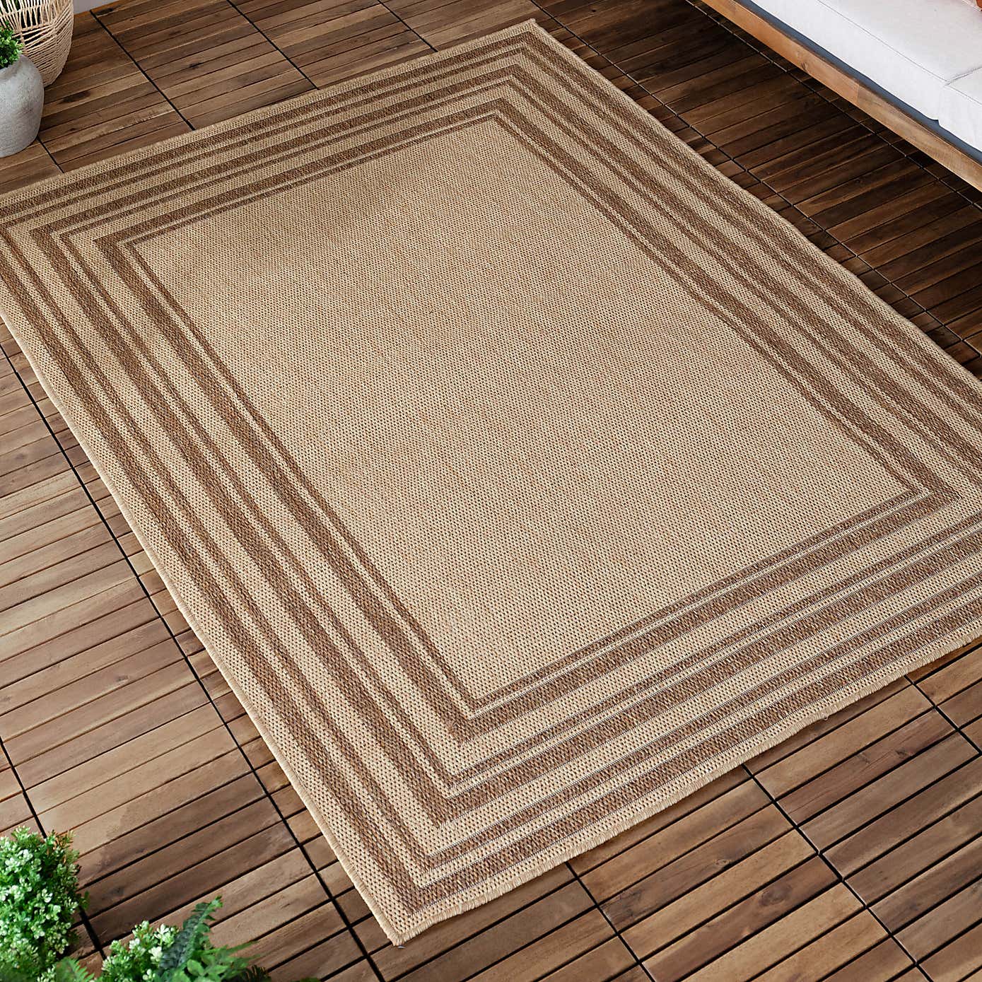 Yard Camber Jute Effect Indoor Outdoor Rug