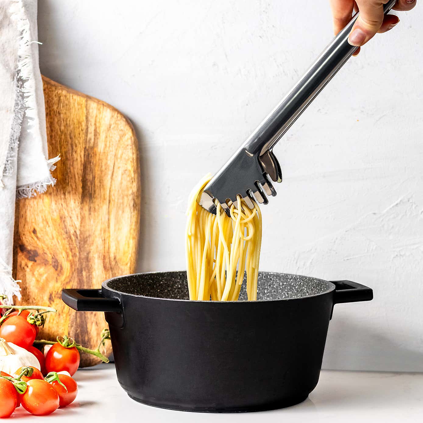 World Foods Stainless Steel Pasta Tongs