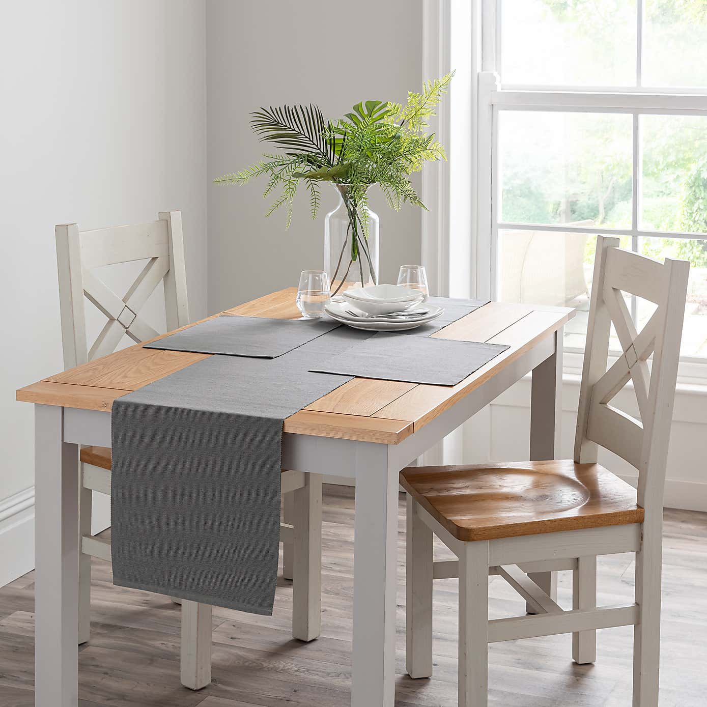 Set of 2 Recycled Ribbed Placemats