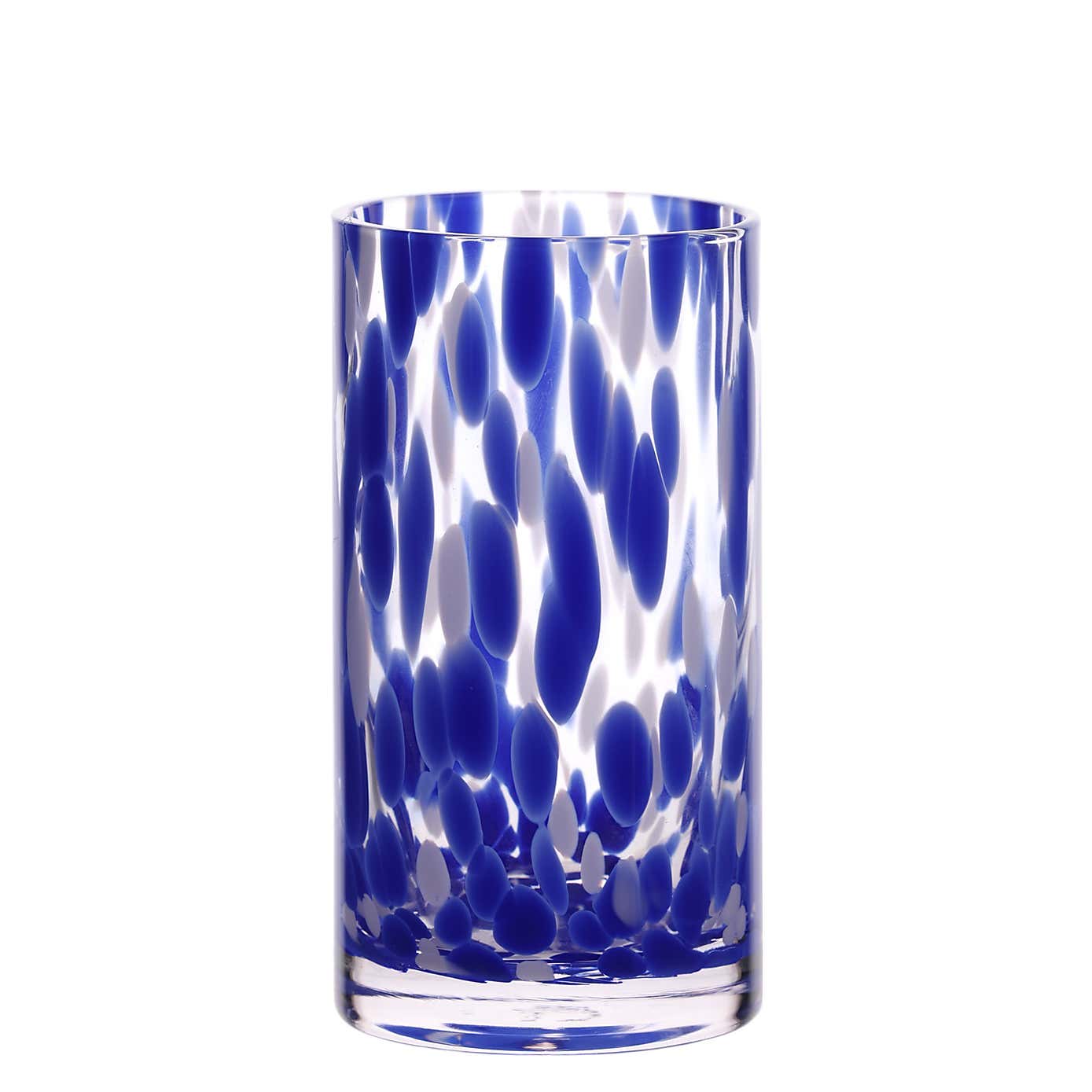 Hestia Set of 2 Blue Tortoise Shell High Ball Glasses