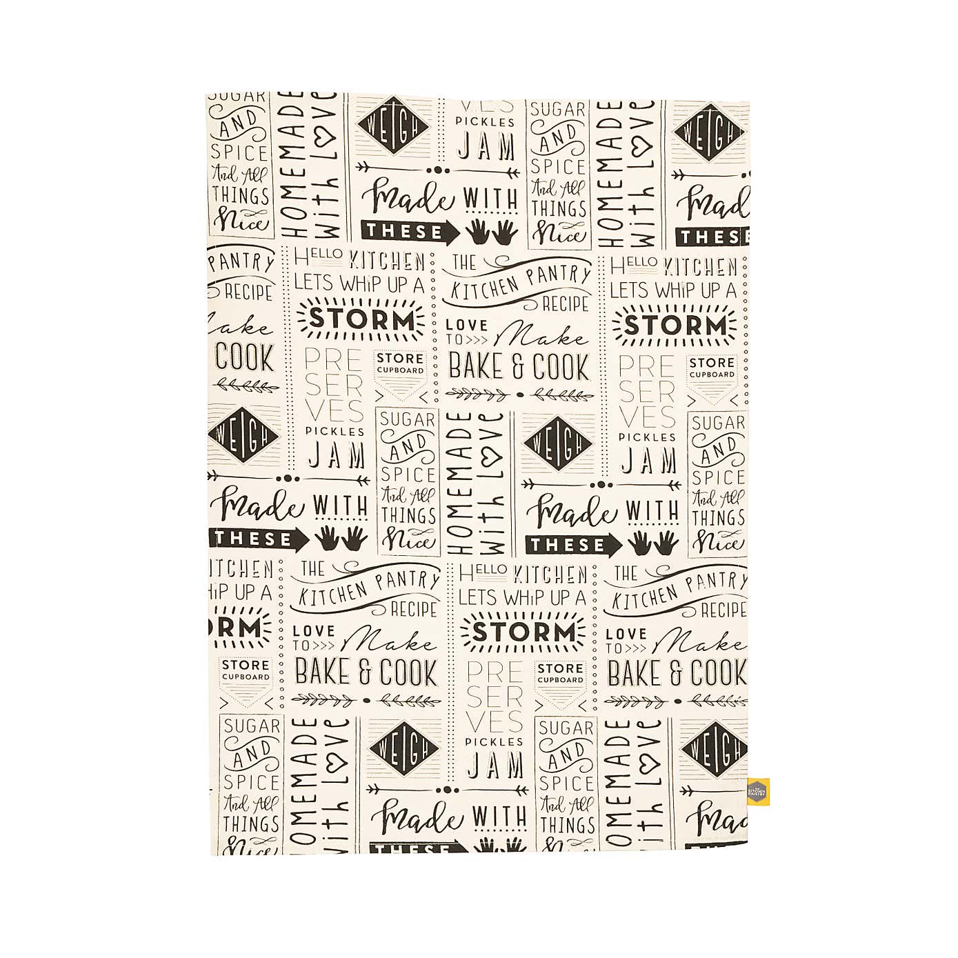 Set of 2 Kitchen Pantry Whip Up A Storm Tea Towels