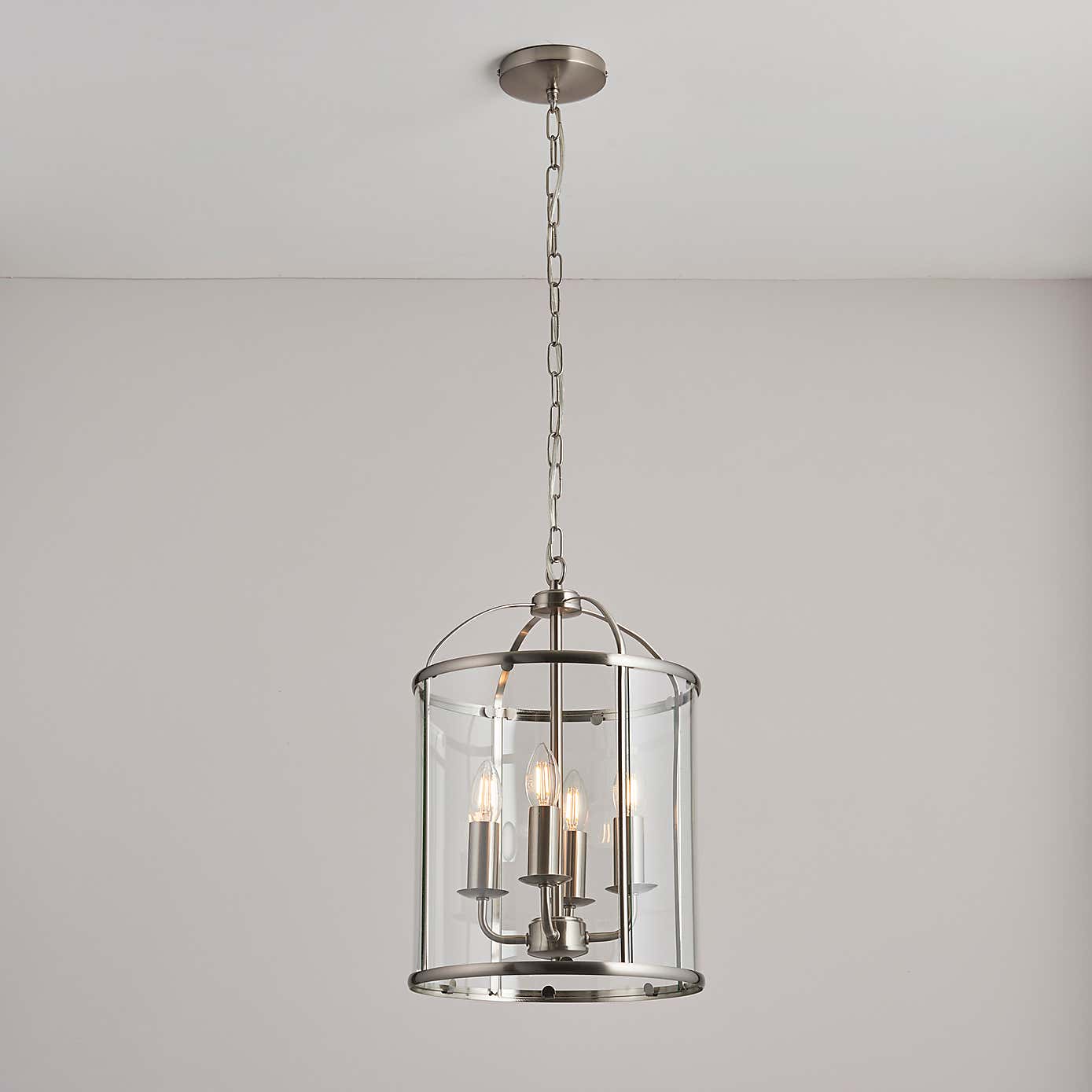 Vogue Lambeth 4 Light Glass Pendant Ceiling Fitting