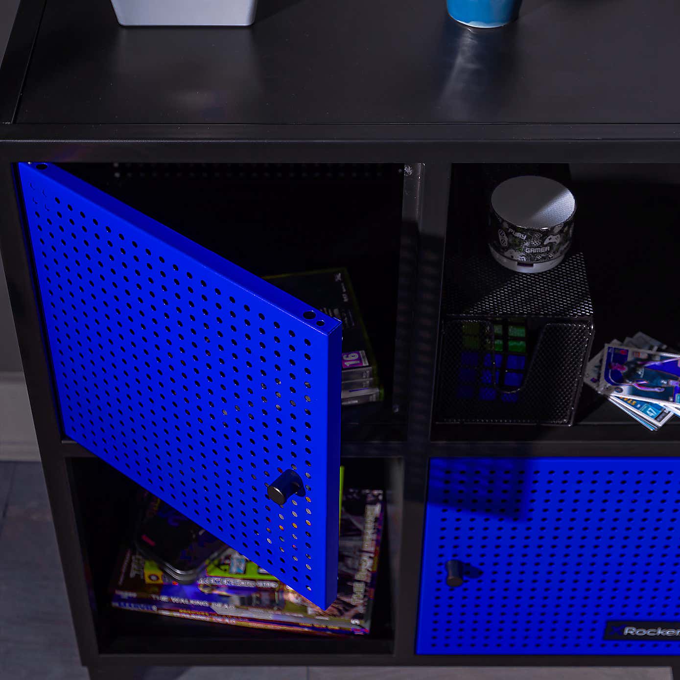 X Rocker Mesh Tek 4 Cube Storage Unit