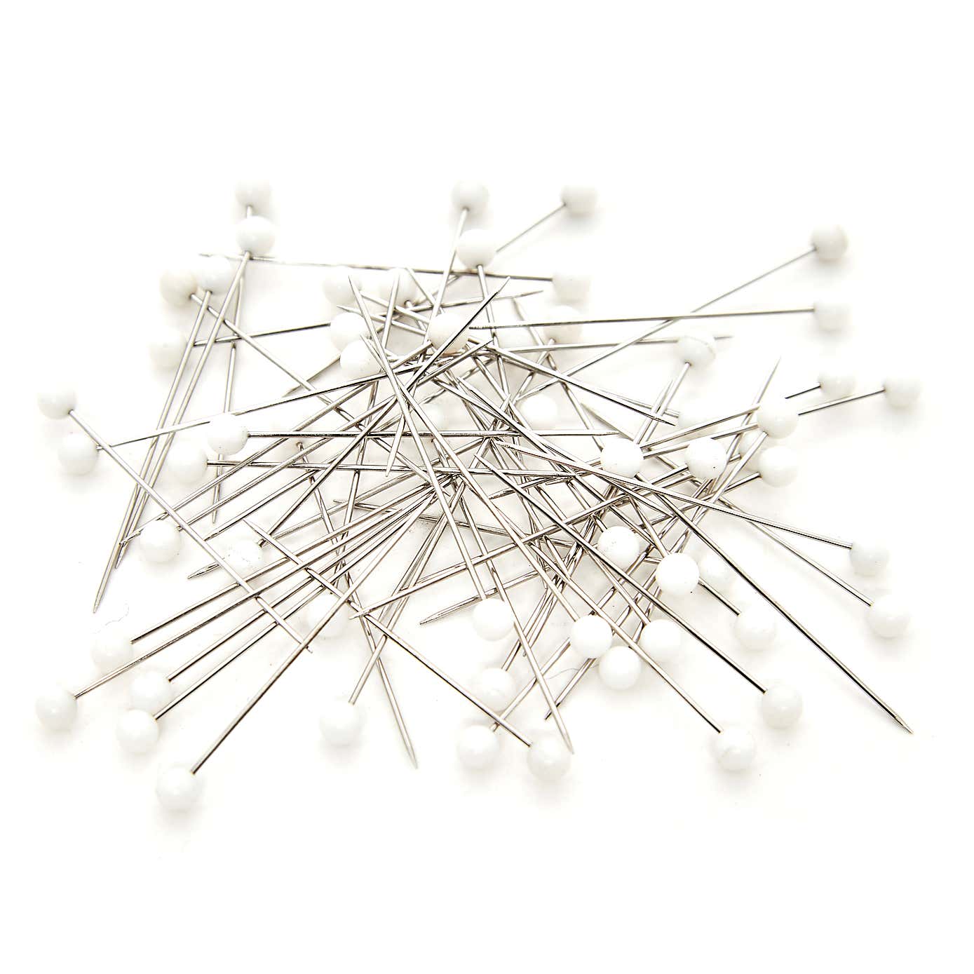 Hemline Gold Plastic Head Nickel Plated Pins