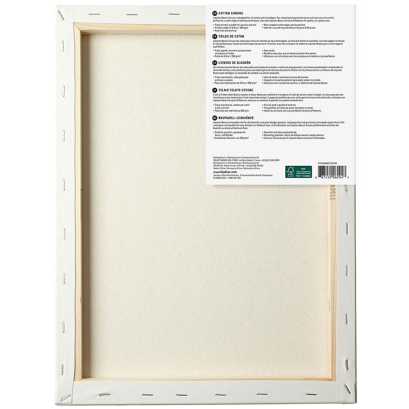 Liquitex 30x40cm Cotton Canvas