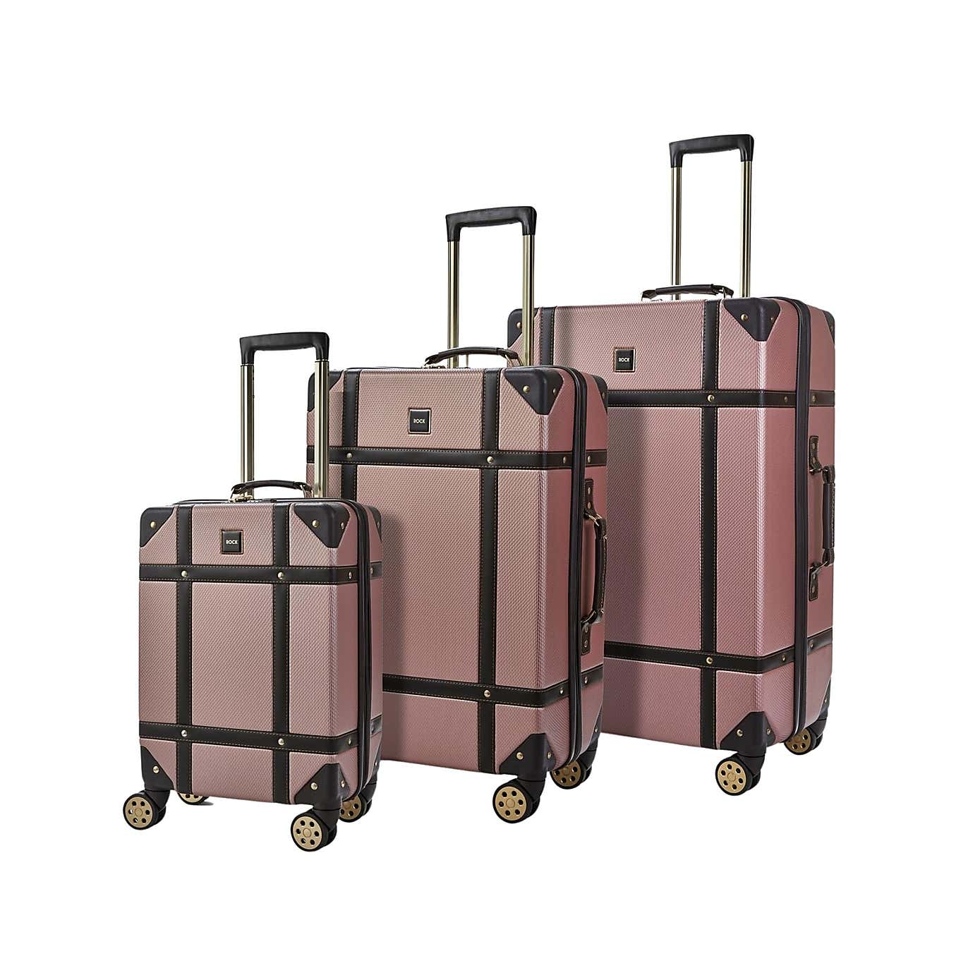 Rock Luggage Vintage Set of 3 Suitcases