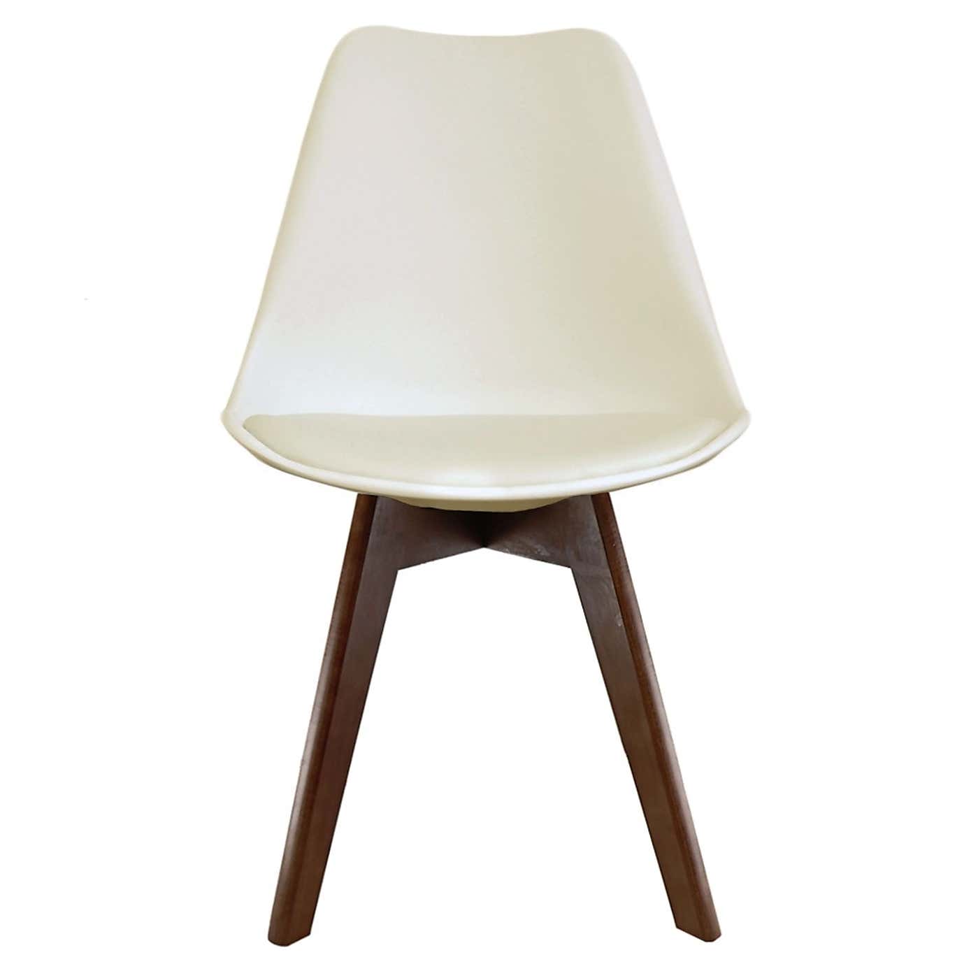 Fusion Living Soho Plastic Dining Chair with Squared Legs