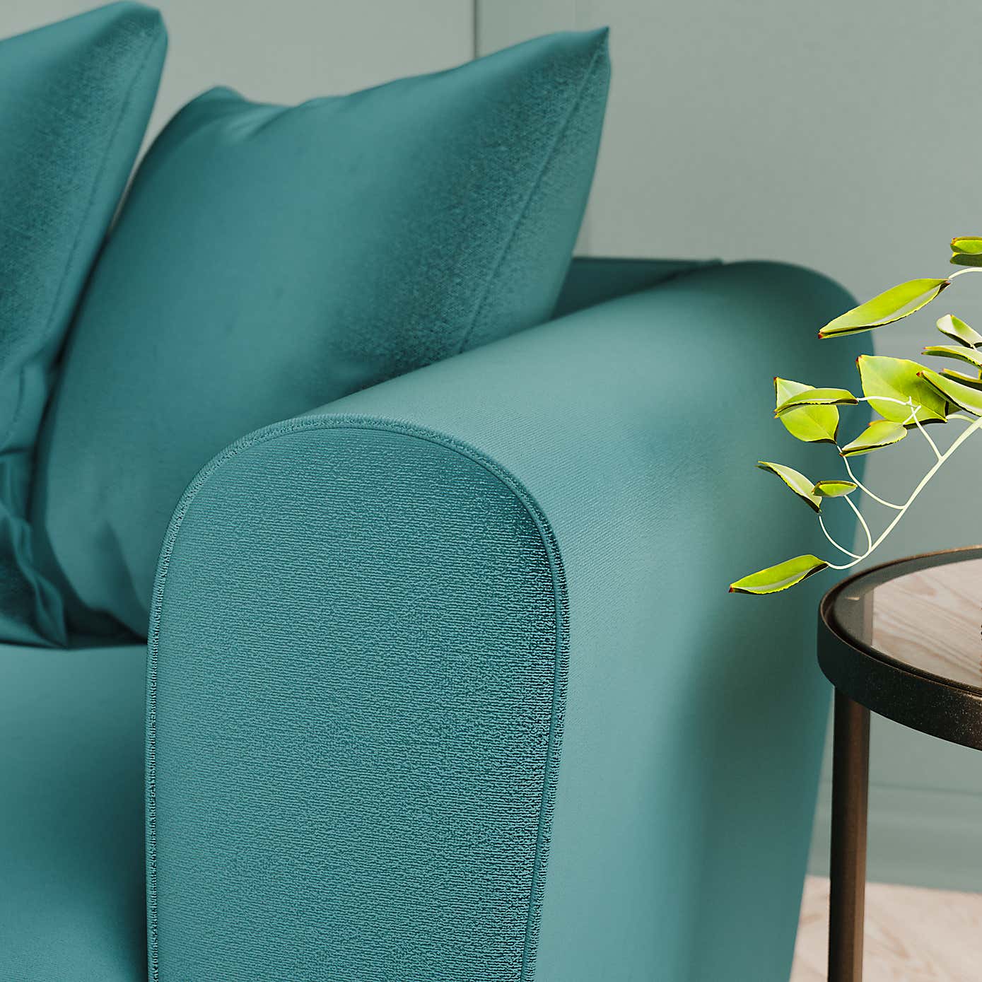 Blake Curved Arm Opulent Velvet Corner Chaise Sofa