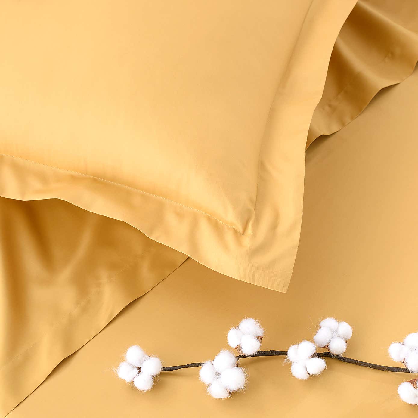 Dorma 300 Thread Count 100% Cotton Sateen Plain Oxford Pillowcase