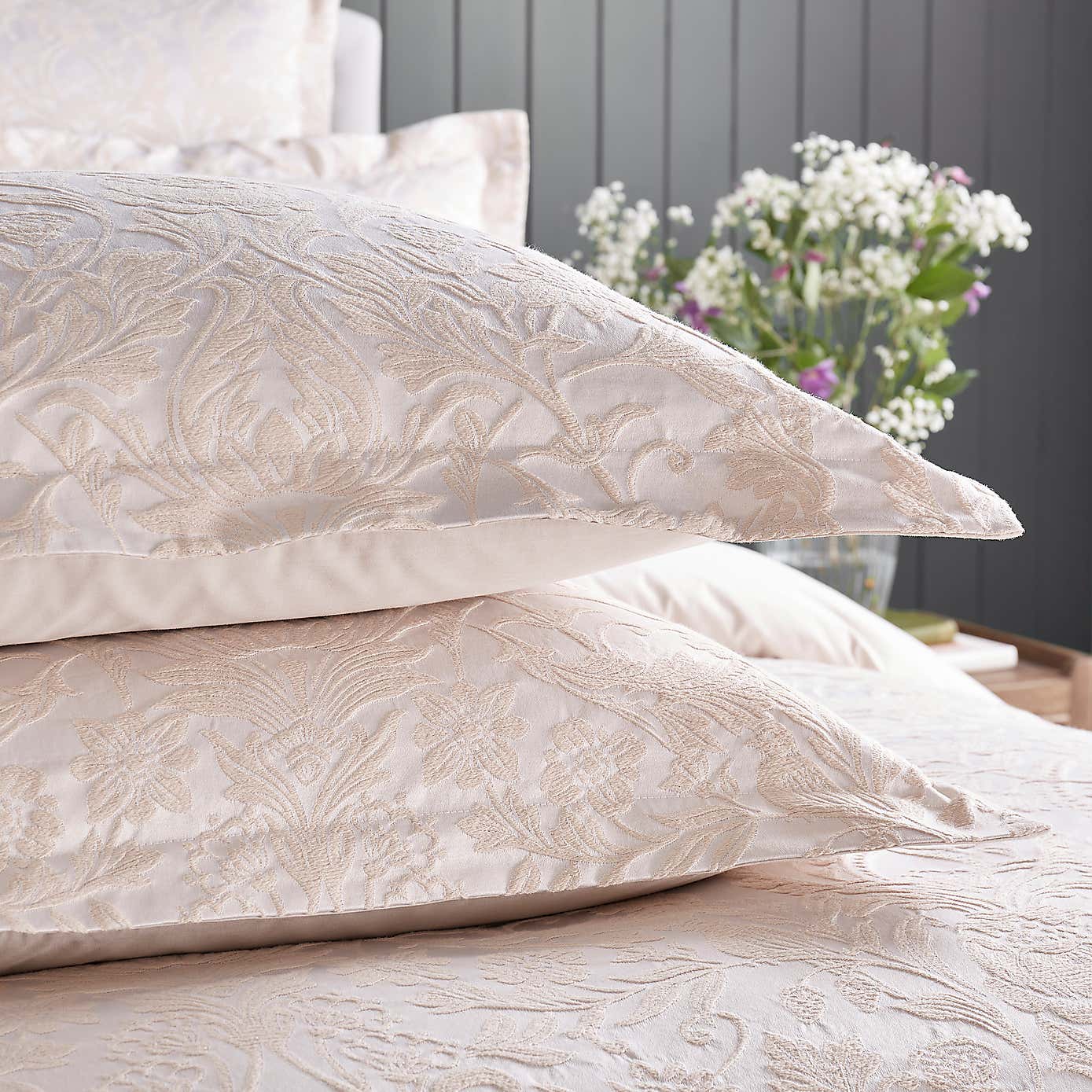 Dorma Winchester Champagne Oxford Pillowcase Pair