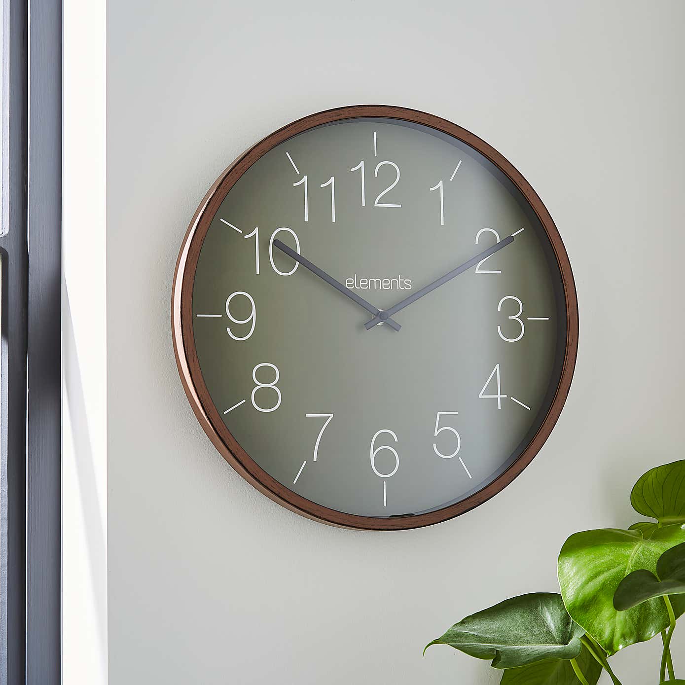 Elements Indoor Outdoor Wall Clock