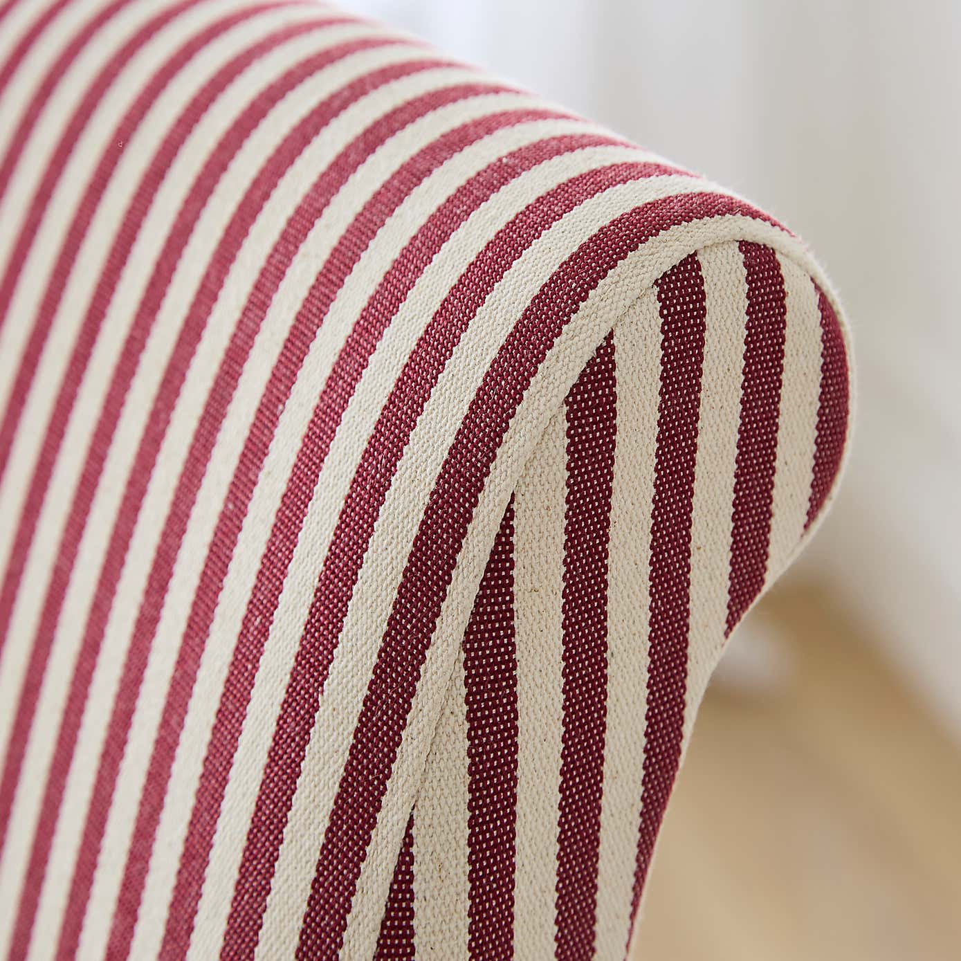 Set of 2 Chester Linford Stripe Dining Chairs, Fabric