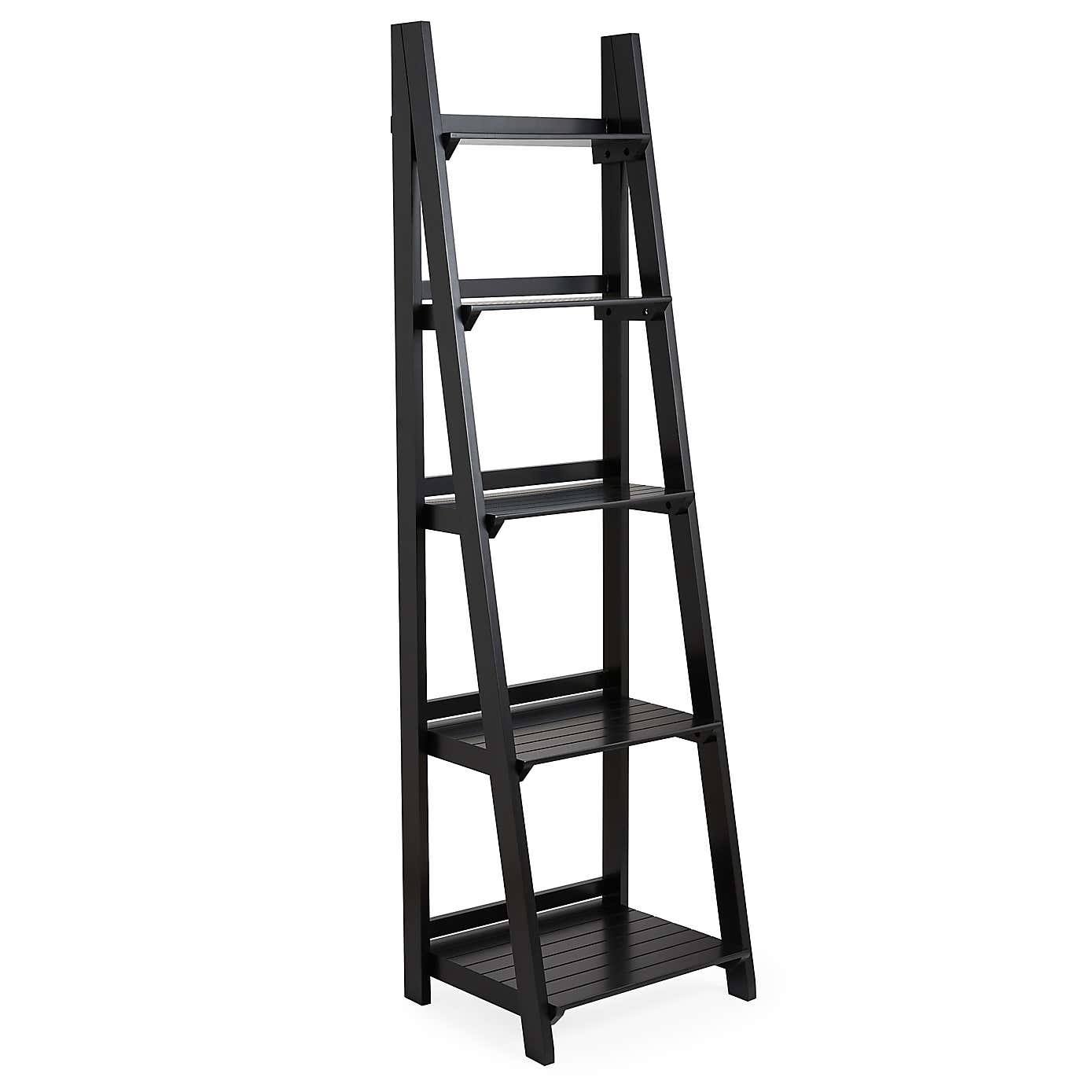 Nautical White Ladder Shelves