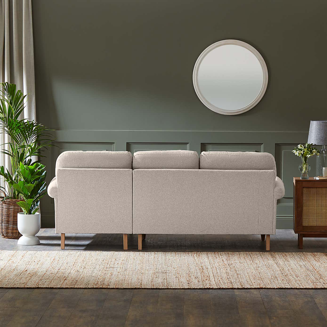 Jolene Soft Texture Corner Chaise Sofa