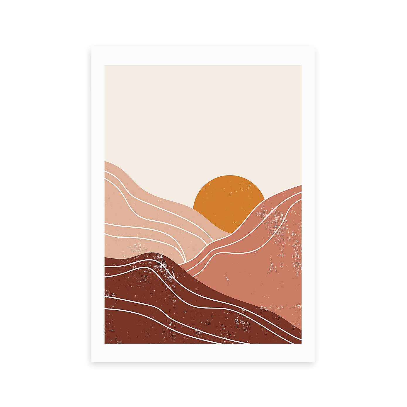 East End Prints Sunset Landscape Print