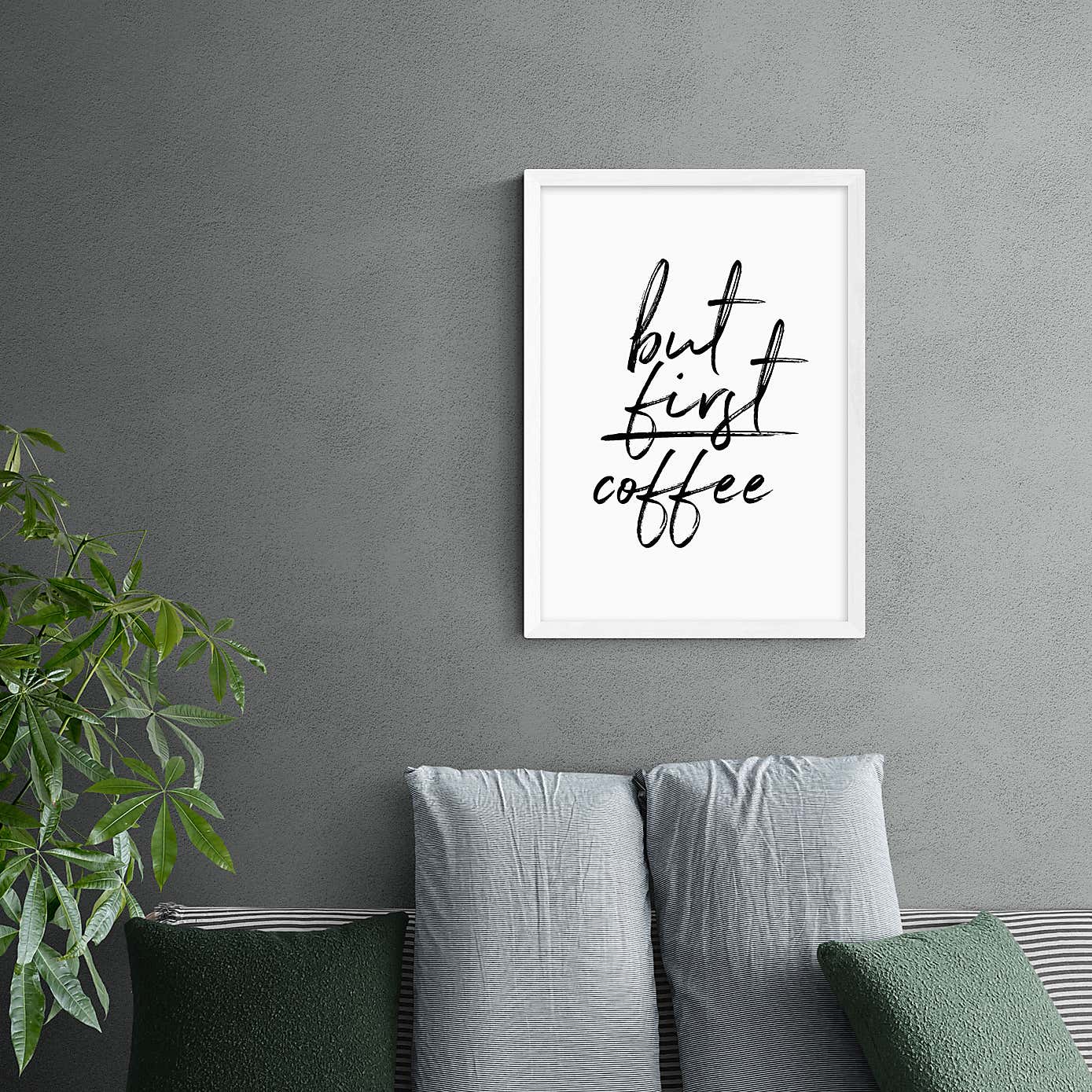 East End Prints But First Coffee Print