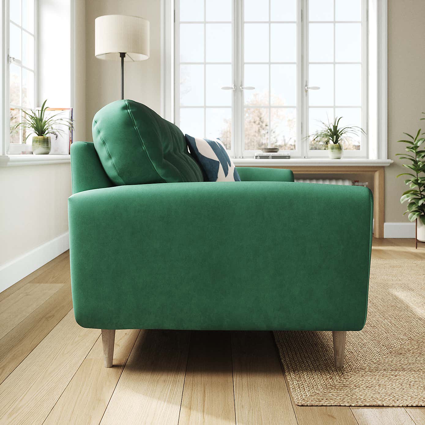 Sven Opulent Velvet 3 Seater Sofa