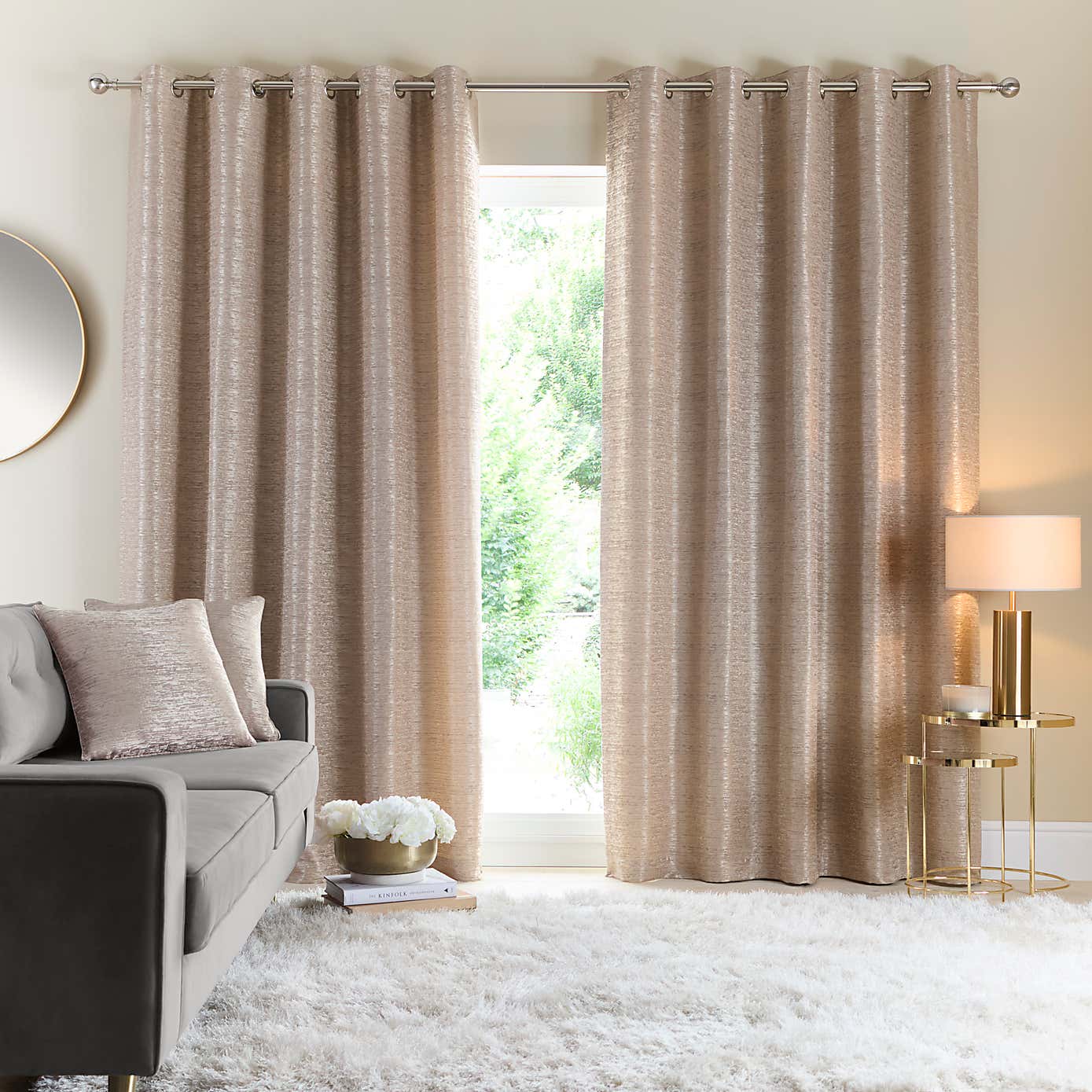 Molly White Eyelet Curtains