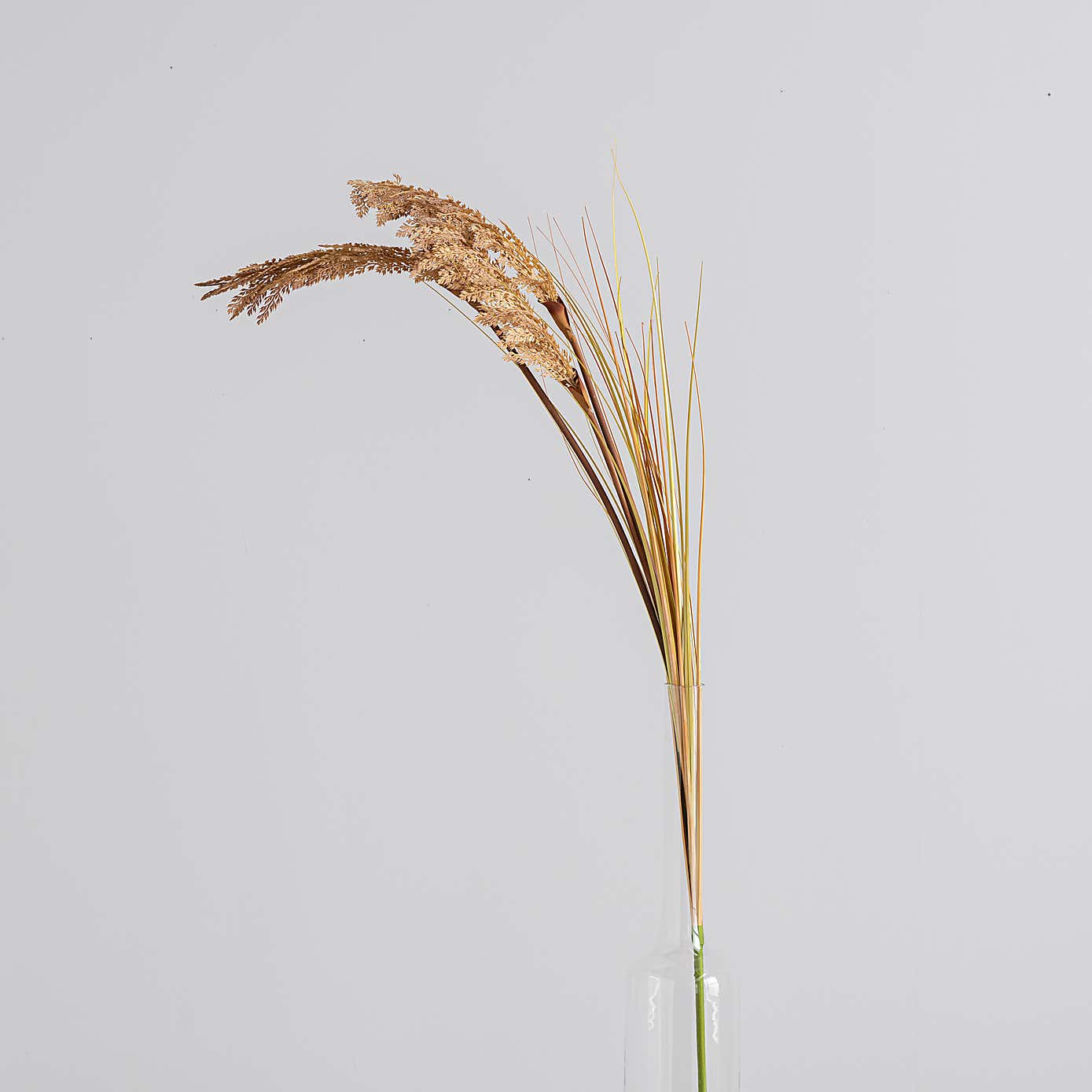 Artificial Tall Natural Seeded Grass Stem