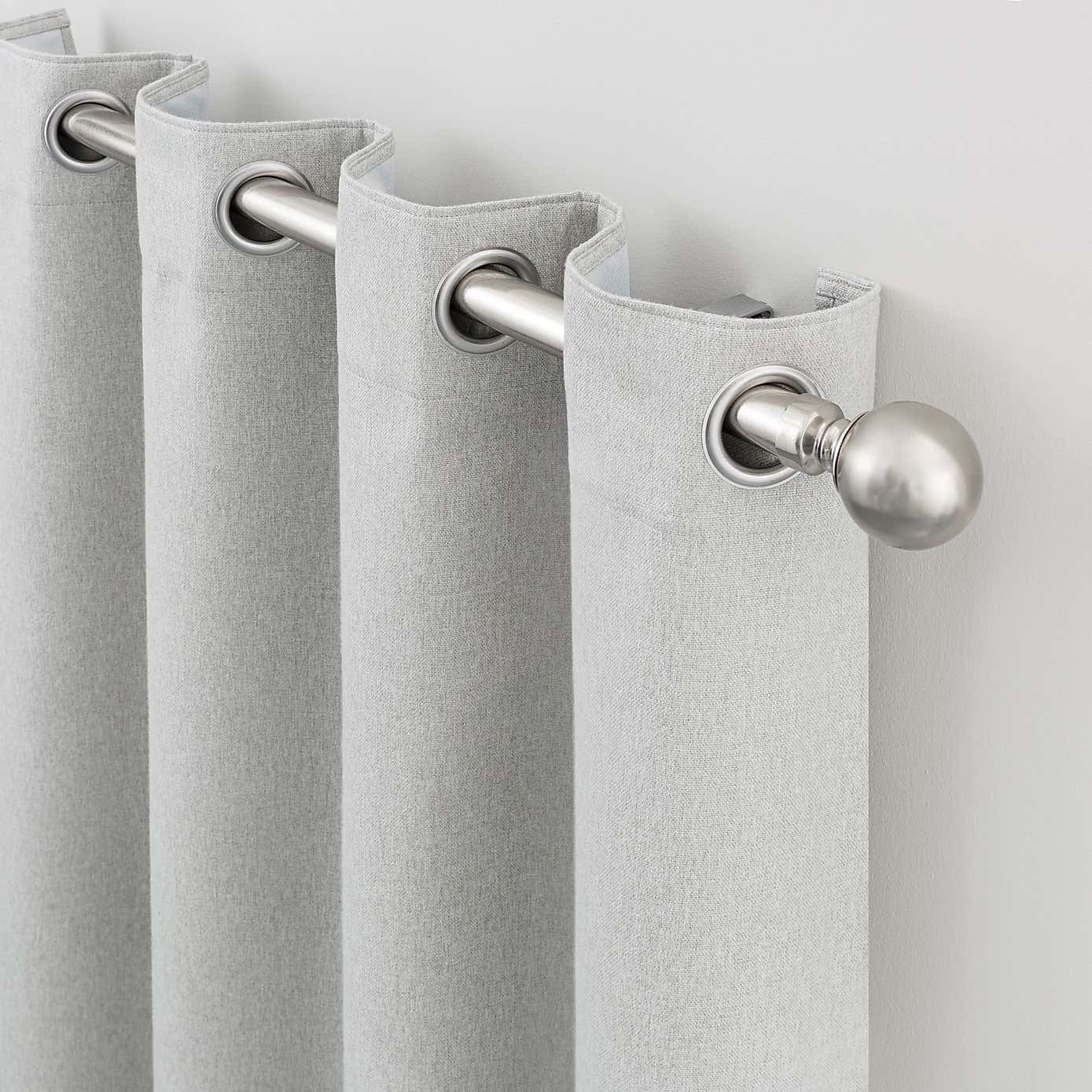 Luna Brushed Ultra Blackout Eyelet Curtains