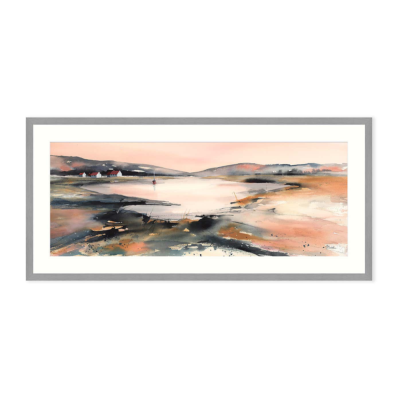 Sheltered Bay Framed Print
