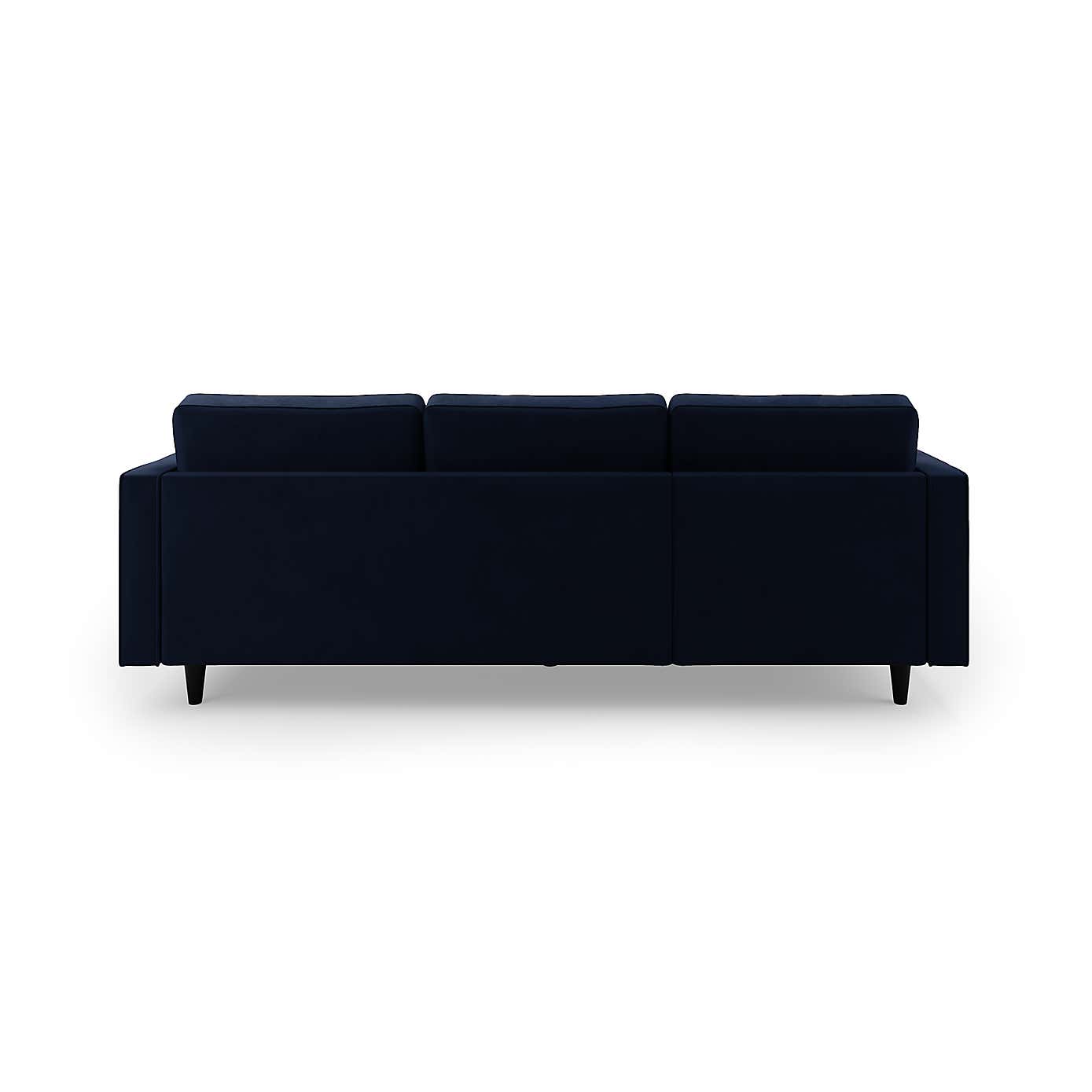 Zoe Velvet Left Hand Corner Sofa