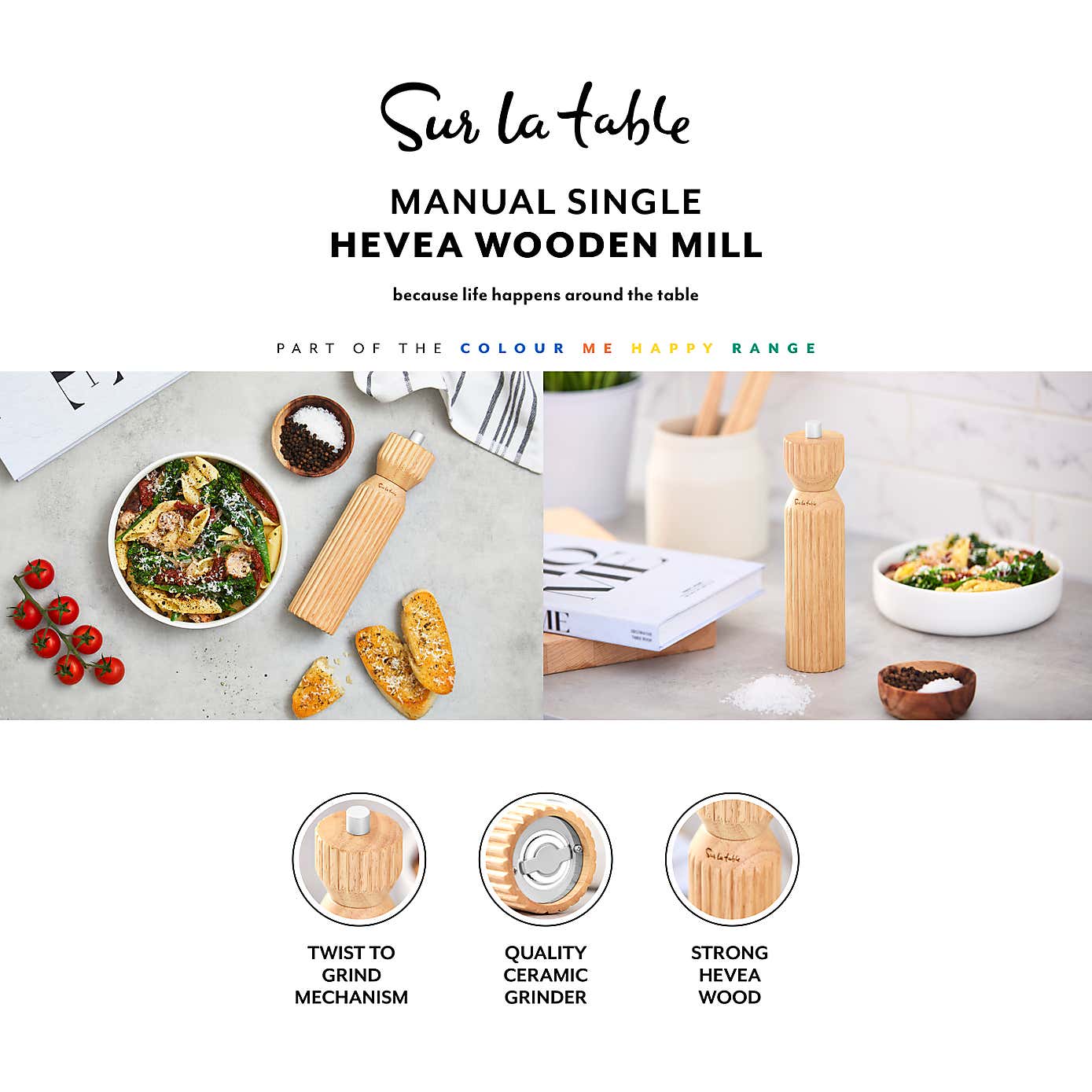 Sur La Table Manual Salt and Pepper Mill