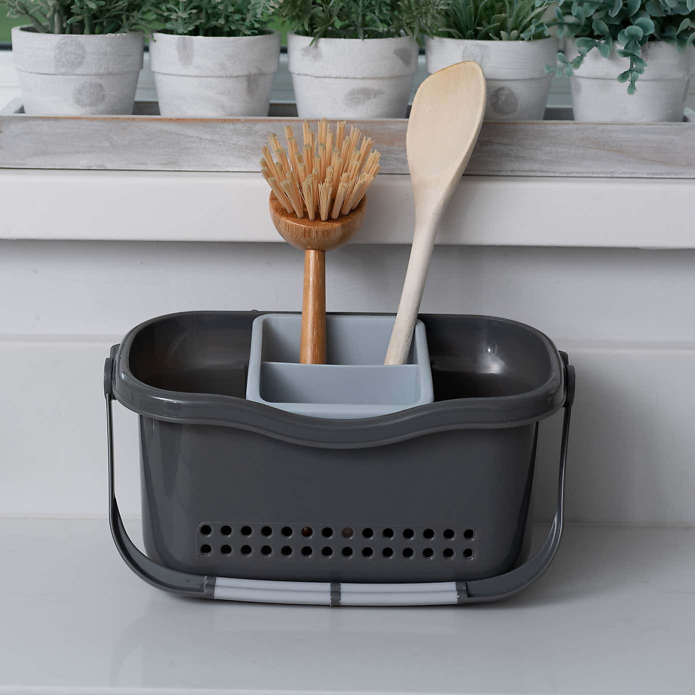 ADDIS Premium Sink Caddy Metallic