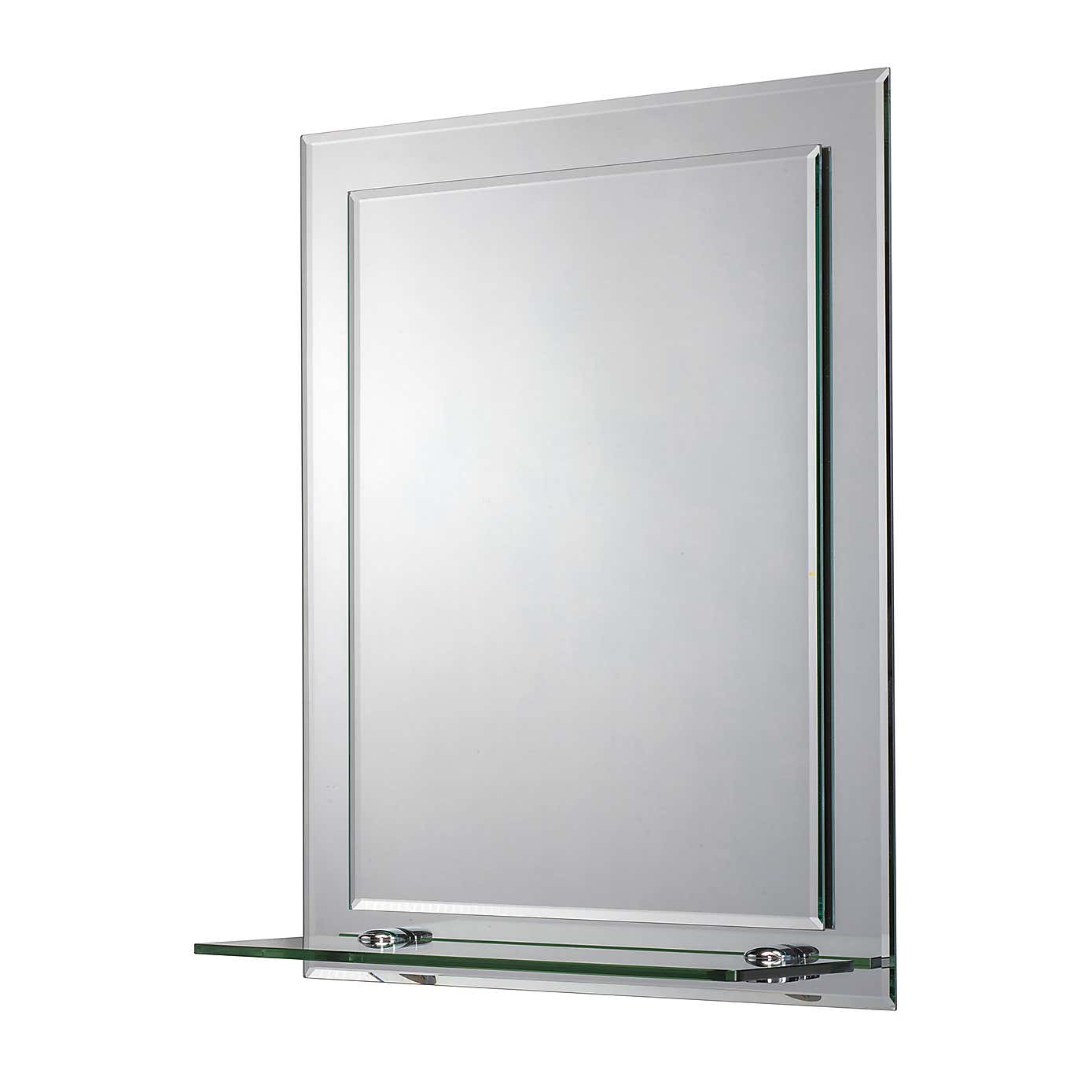 Croydex Rydal Double Layer Mirror with Shelf