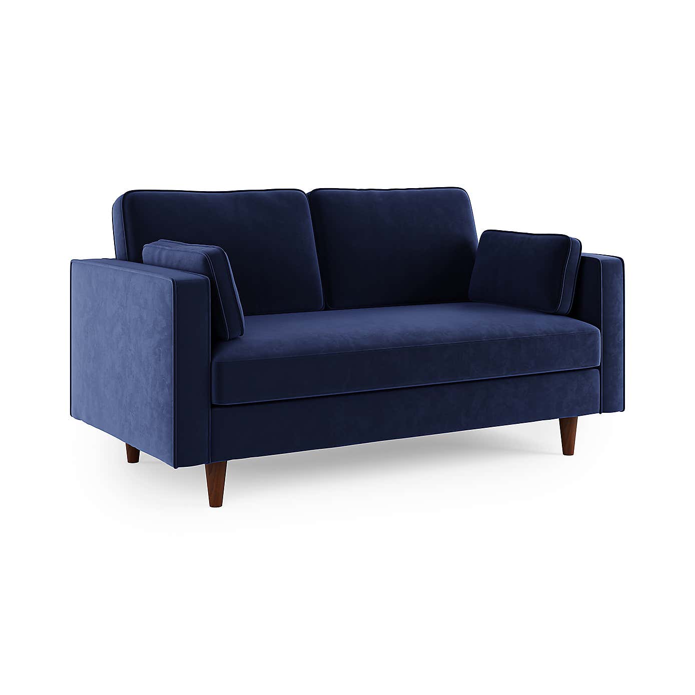 Zoe Plain Velvet 2 Seater Sofa