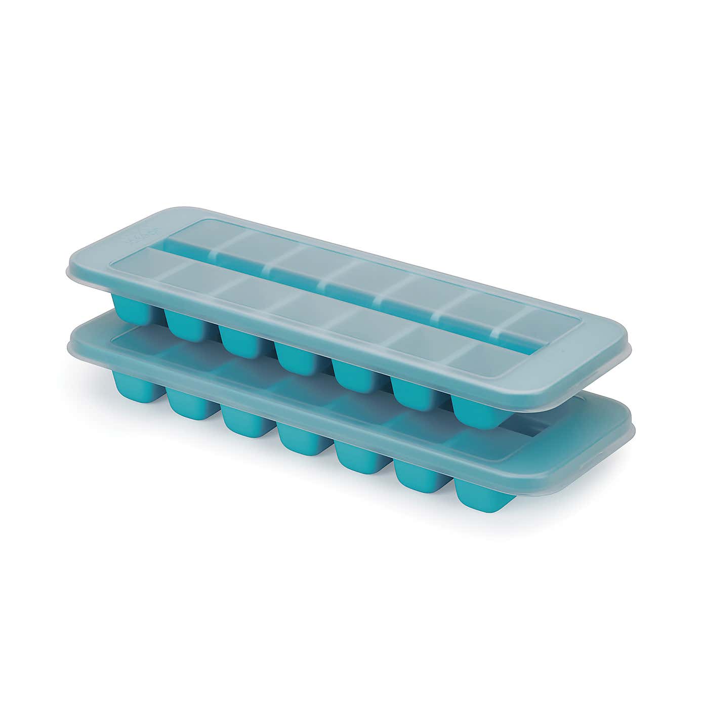 Set of 2 Flow™ Easy-fill Blue Ice-cube Trays
