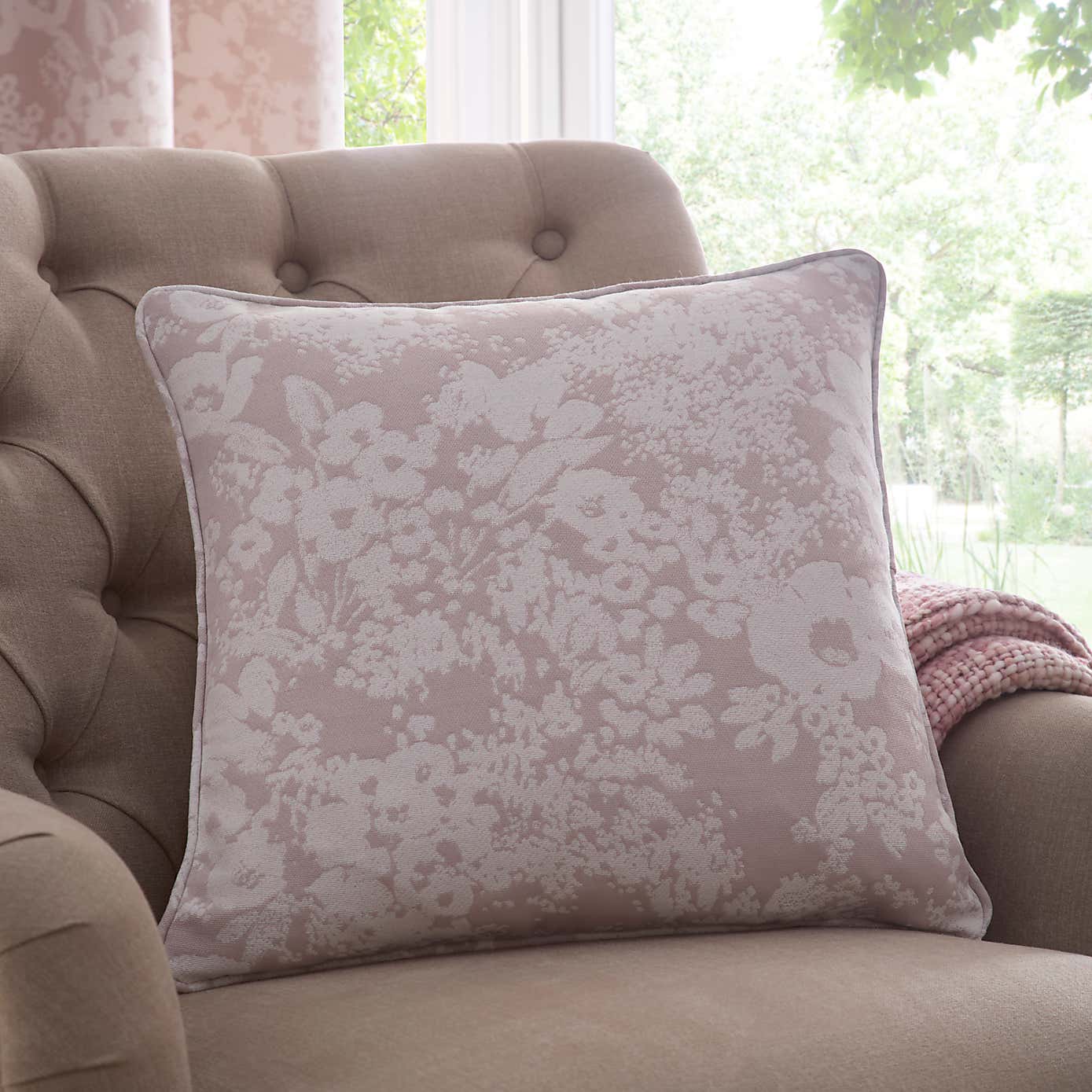 Sofia Floral Pencil Pleat Curtains