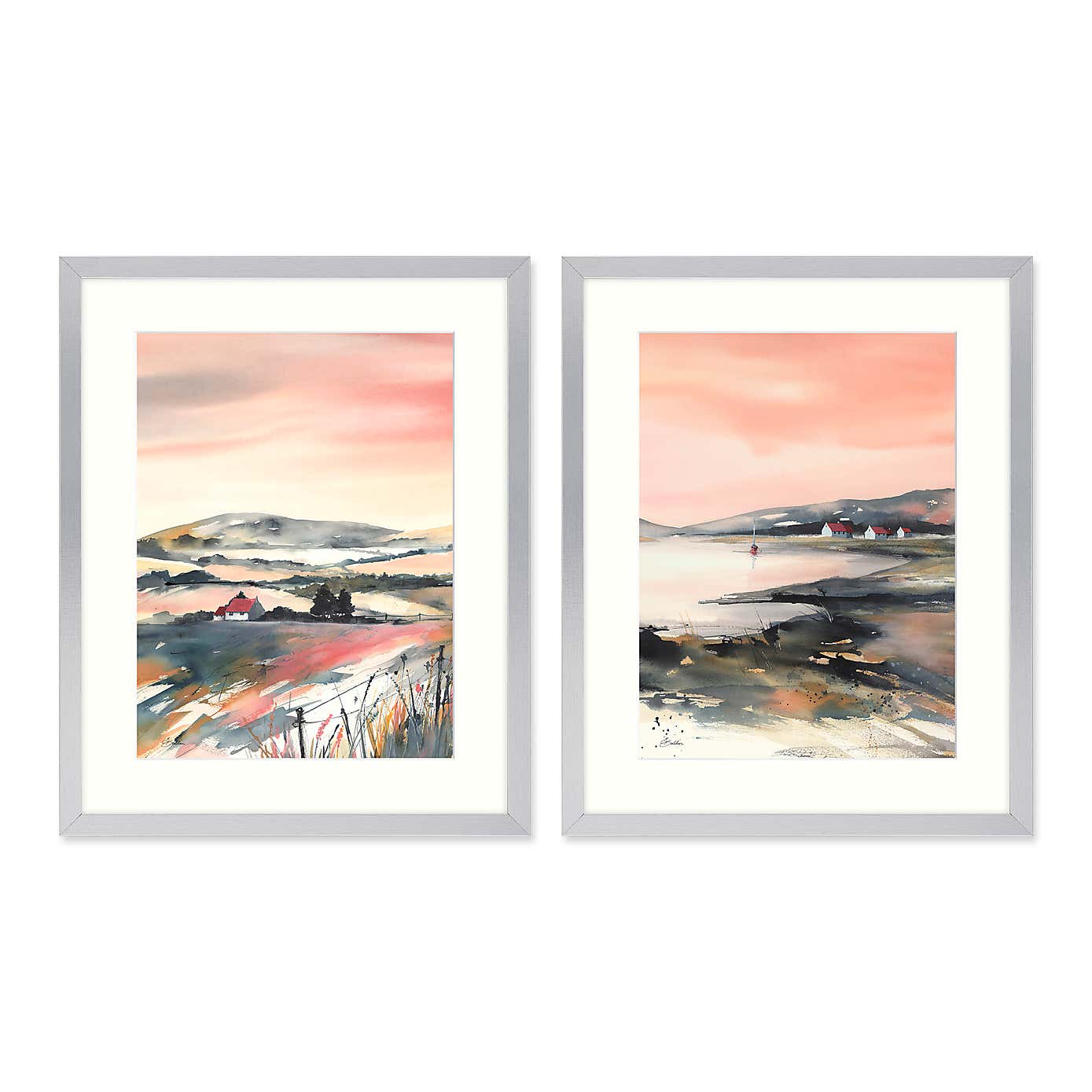 Windswept Hill by Elizabeth Baldin Set of 2 Framed Prints