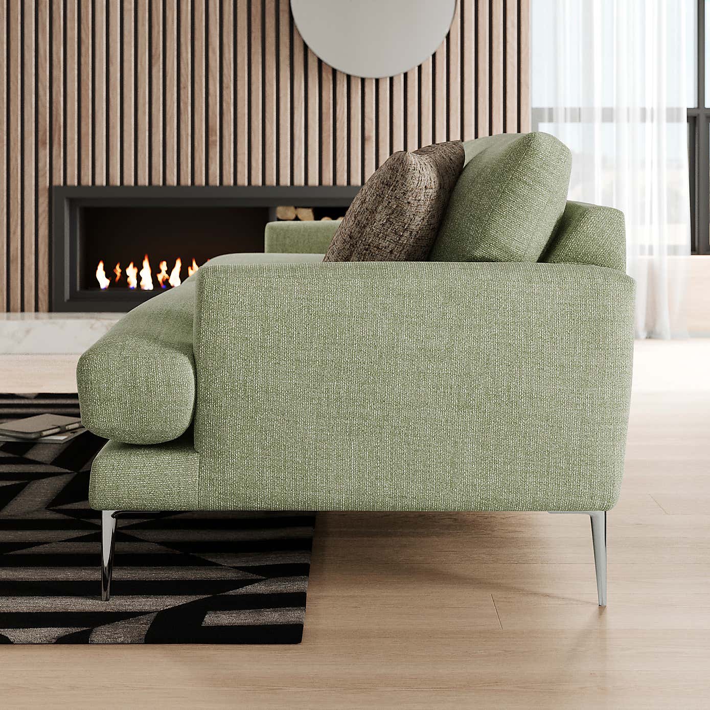 Lawson Chunky Tonal Weave 4 Seater Sofa