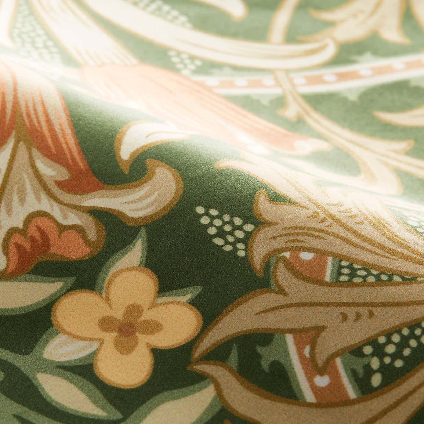 William Morris Woodland Weed Velvet Fabric Sample