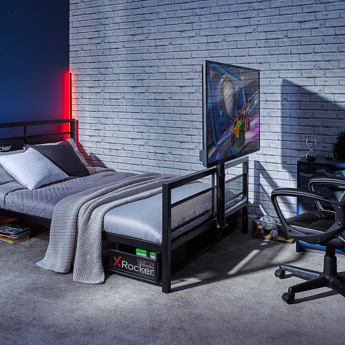 X Rocker Basecamp Gaming Bed with TV VESA Mount