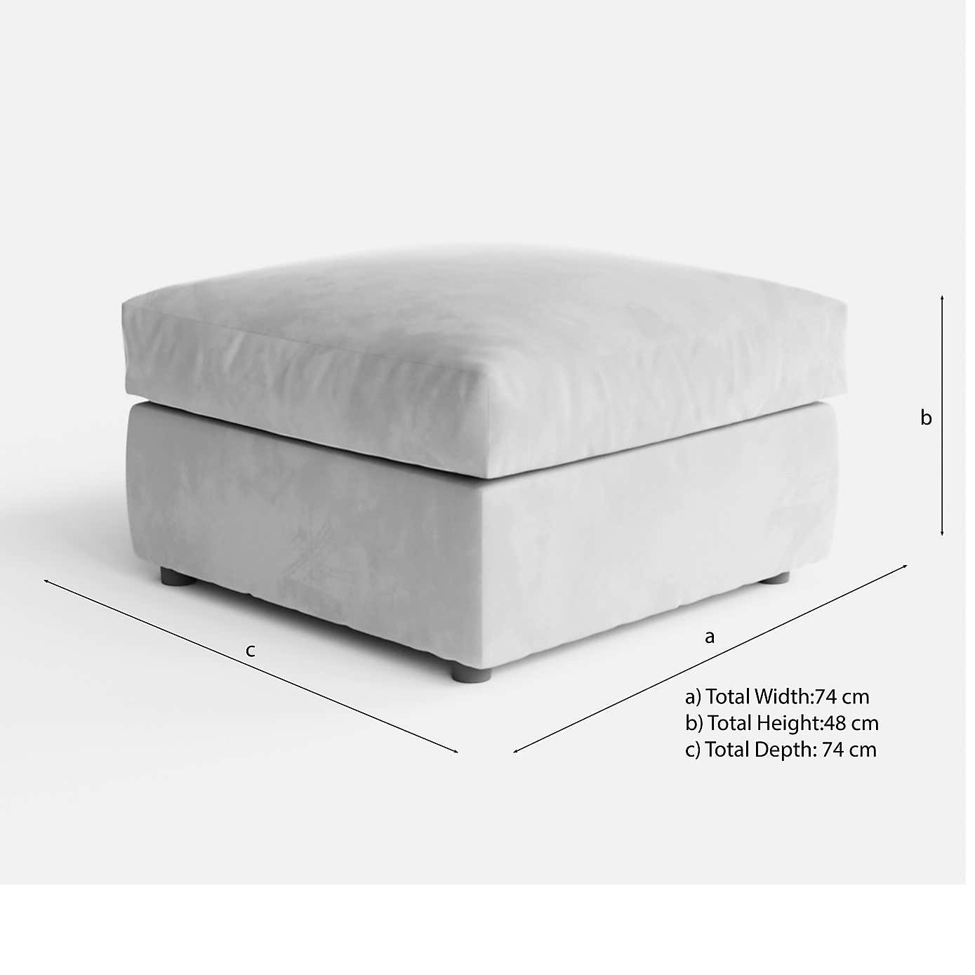 Blake Opulent Velvet Footstool